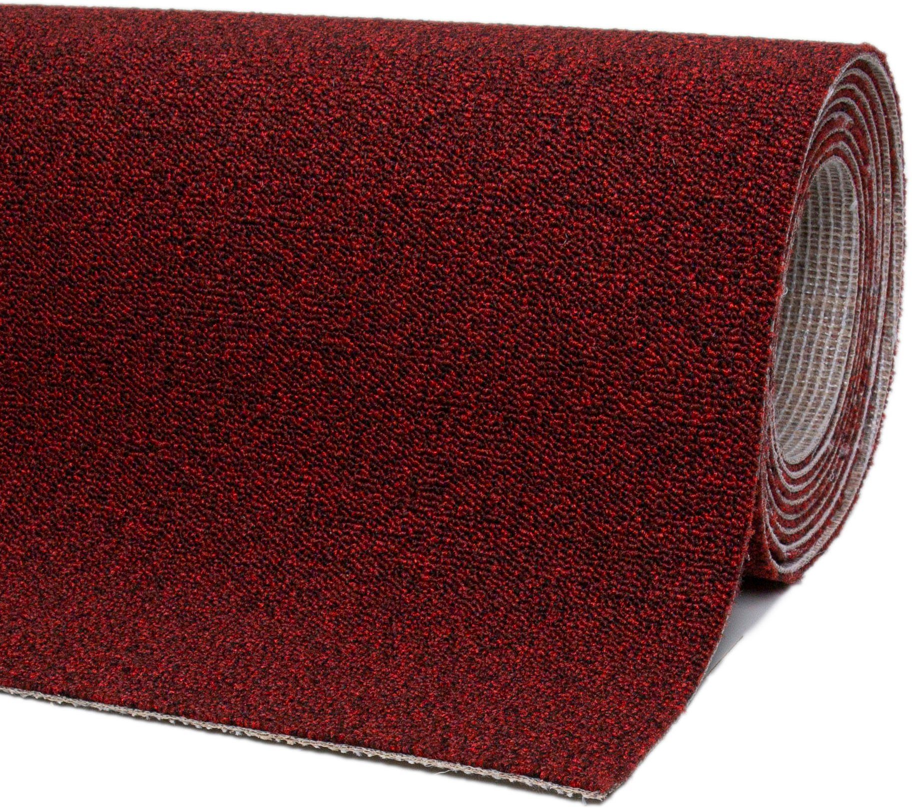 Teppichboden Coupon Schlinge Matz, Andiamo, cm 400 500 oder strapazierfähig & 6 mm, Breite meliert, pflegeleicht rechteckig, Höhe: dunkelbraun cm