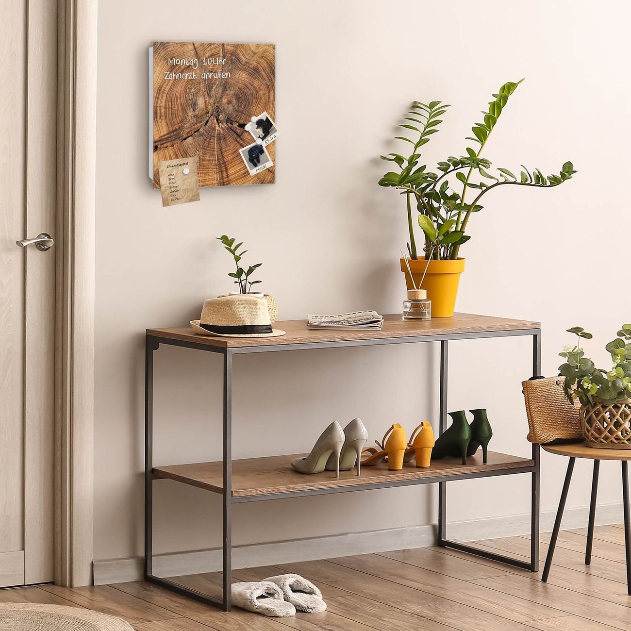 banjado Schlüsselkasten Glas Jahresringe (Stahl Gehäuse, günstig online kaufen