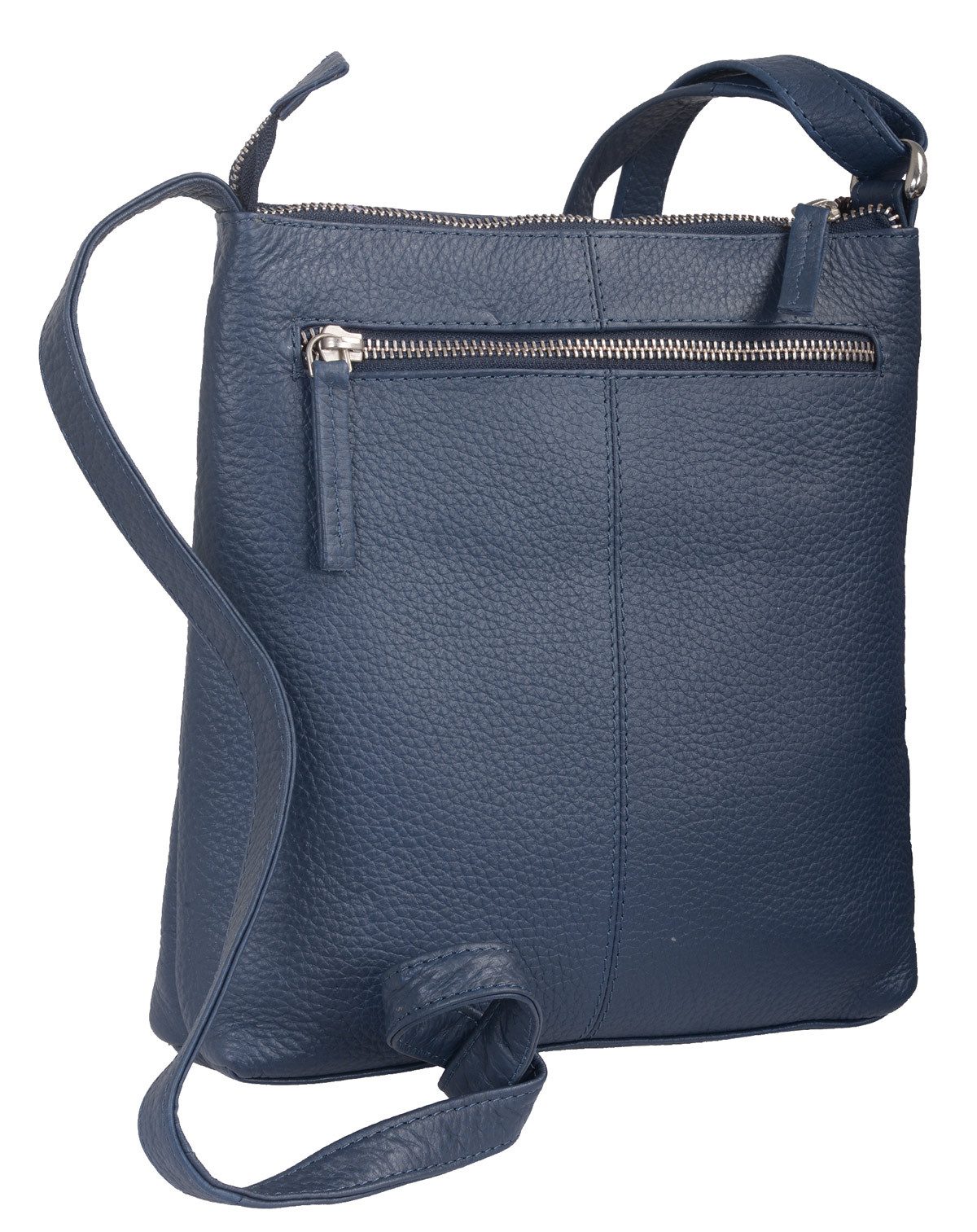 GlücksNugget Handtasche SN Flache Tasche BASIC, blau