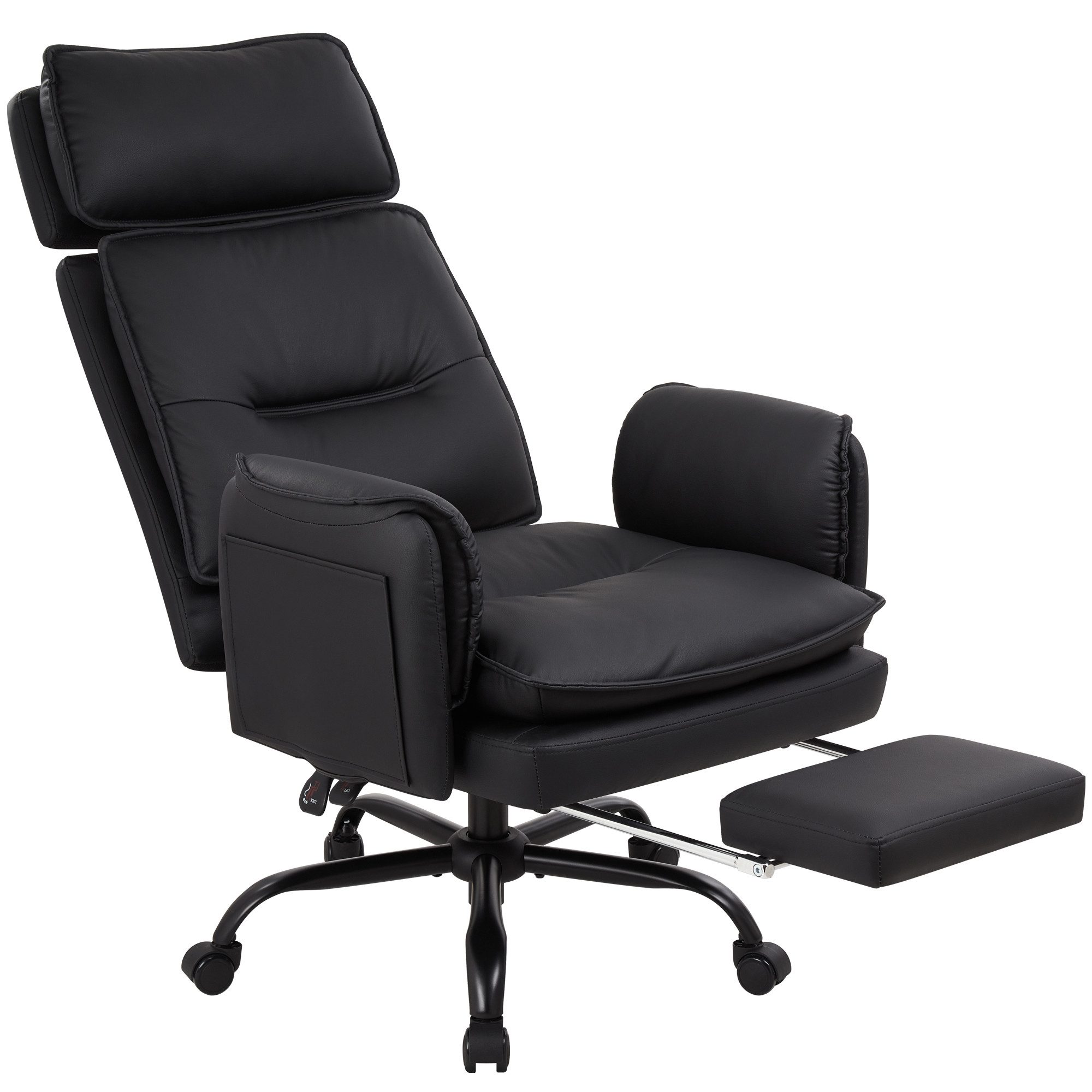 IWMH Bürostuhl Ergonomisch PU-Leder Chefsessel (Höhenverstellbar günstig online kaufen