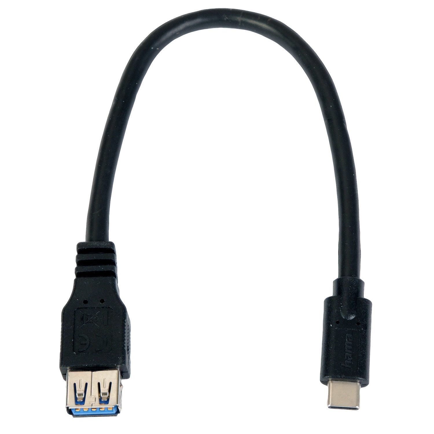 Hama USB-C zu USB-A 3.1 Gen 1 OTG Adapter USB-Kabel, USB-C, USB-A (25 cm), USB-C auf USB-A Buchse Konverter für PC Notebook Smartphone Tablet – Bild 5 von 5