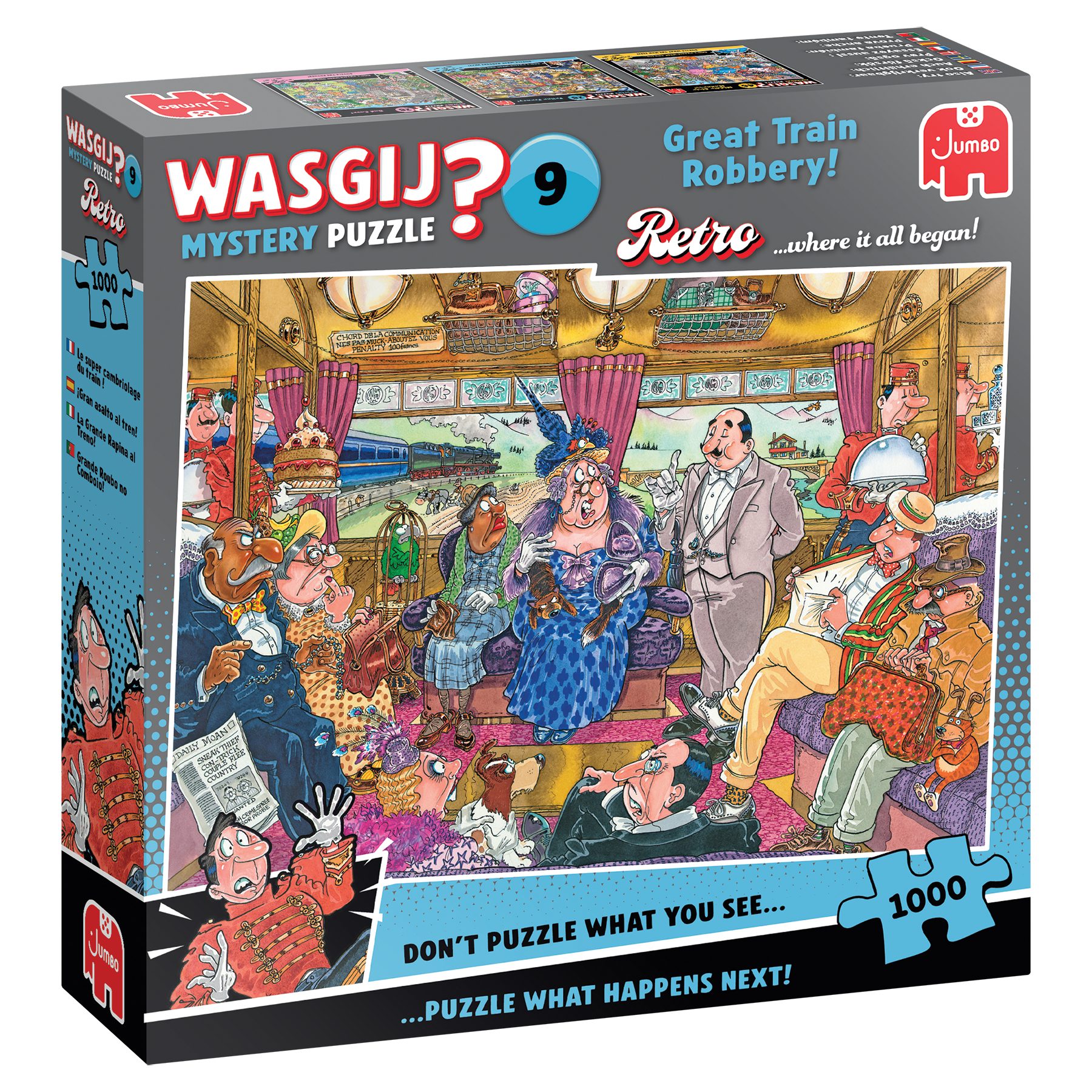 Jumbo Spiele Puzzle Wasgij Mystery Retro 9 Großer Zugraub! 1000 Teile Puzzl günstig online kaufen