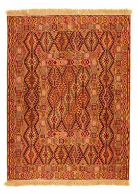 Wollteppich Kelim - Oriental - 174 x 138 cm - mehrfarbig, morgenland, rechteckig, Höhe: 4 mm, Wohnzimmer, Einzelstück