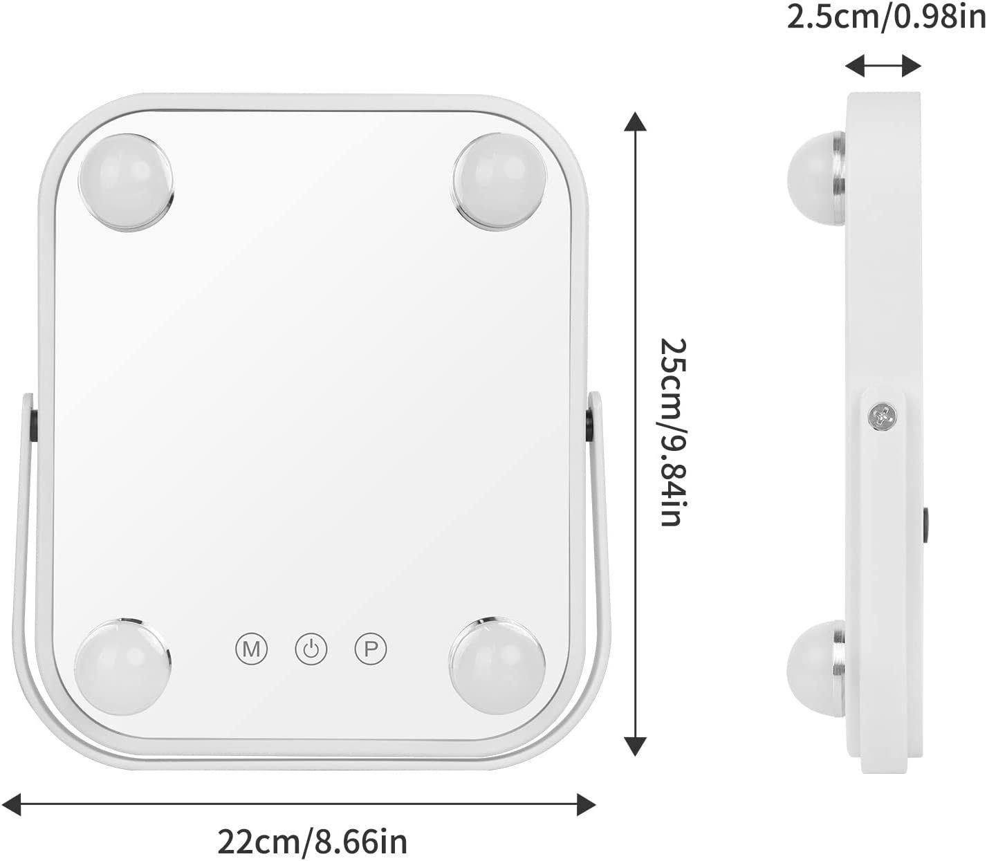 Badspiegel Beleuchtung,TouchSchalter Schminkspiegel mit DOTMALL Bluetooth