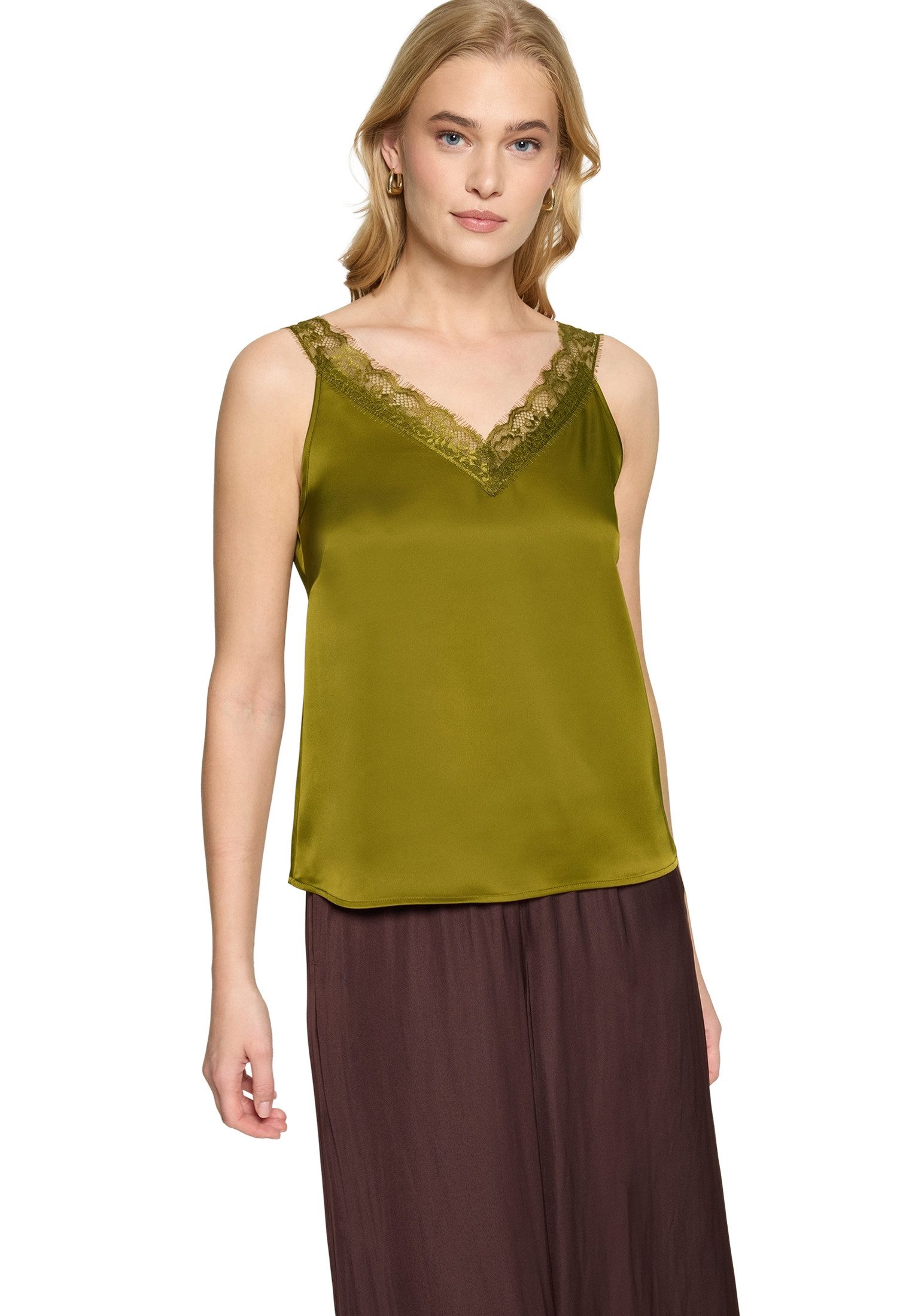 Zero Blusentop Damen mit V-Ausschnitt