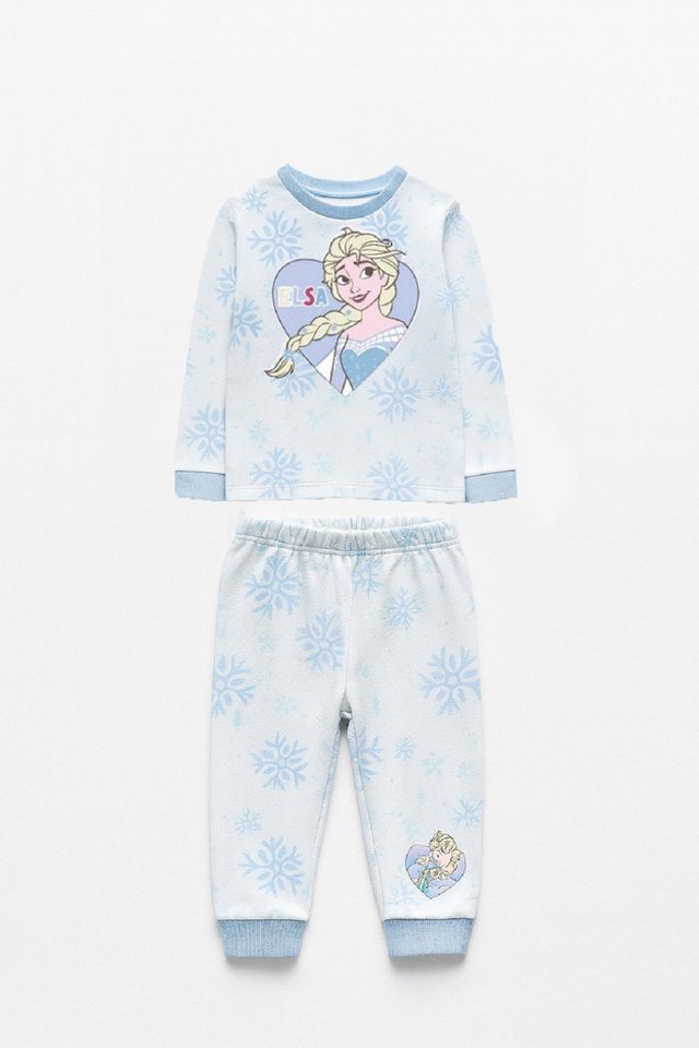 Cerda Pyjama Disney Frozen Schlafanzug Kinder Pyjama Set langarm, Baumwolle Jersey