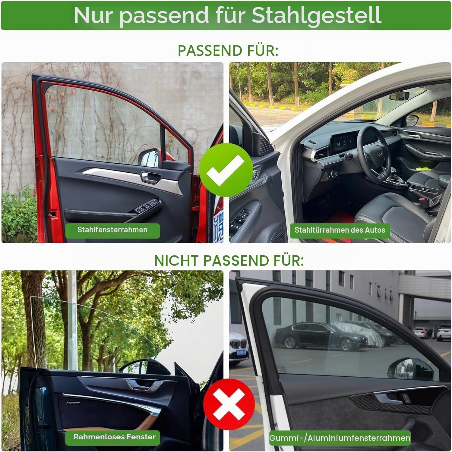 FELIXLEO Autosonnenschutz Sonnenschutz Auto Seitenscheibe, Magnetisch Sichtschutz Vorhang – Bild 4 von 5
