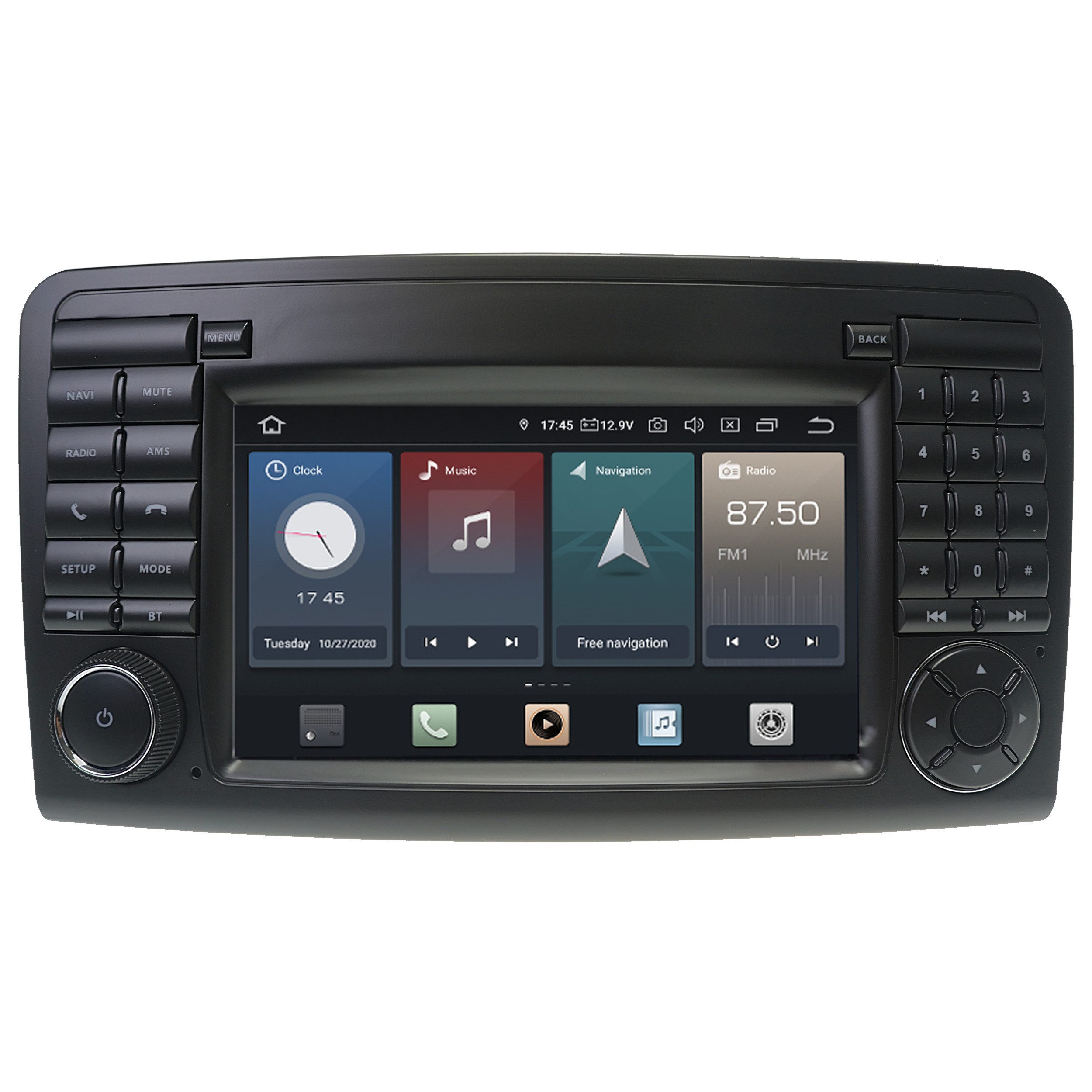 TAFFIO Für Mercedes W164 ML X164 GL 7" Touch Android Autoradio GPS CarPlay Einbau-Navigationsgerät