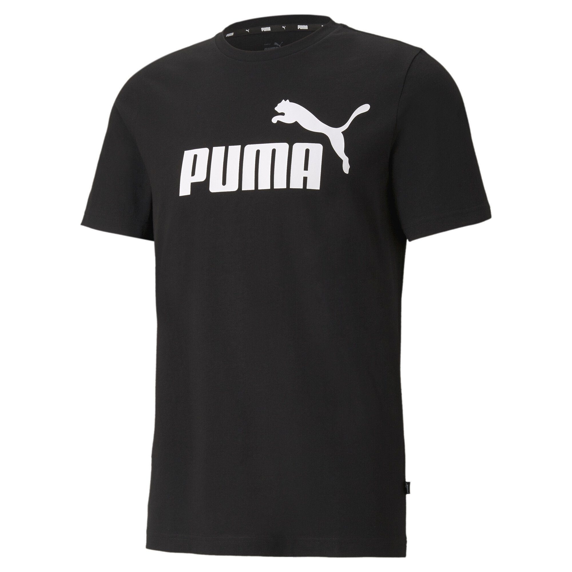 PUMA T-Shirt Essentials Logo T-Shirt Herren Black