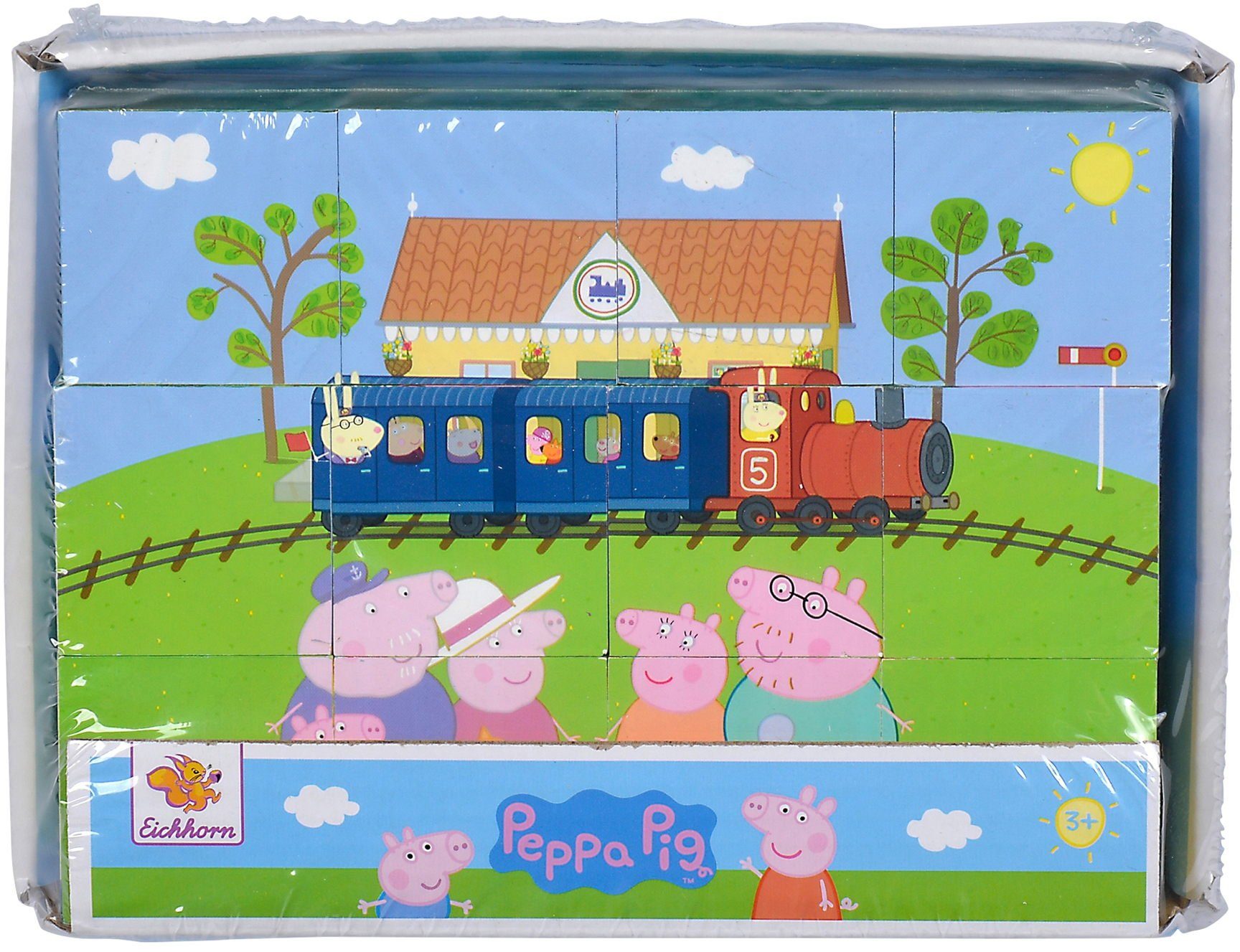 Puzzle 12 Teile Kinder Würfel Puzzle Holz Peppa Pig 109265708