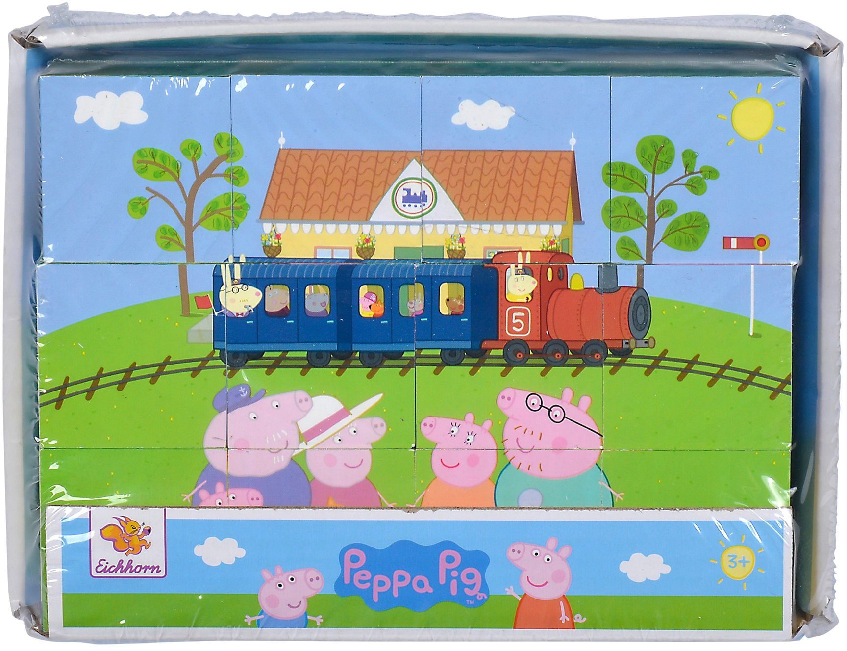 Eichhorn Puzzle 12 Teile Kinder Würfel Puzzle Holz Peppa Pig 109265708, 12 Puzzleteile