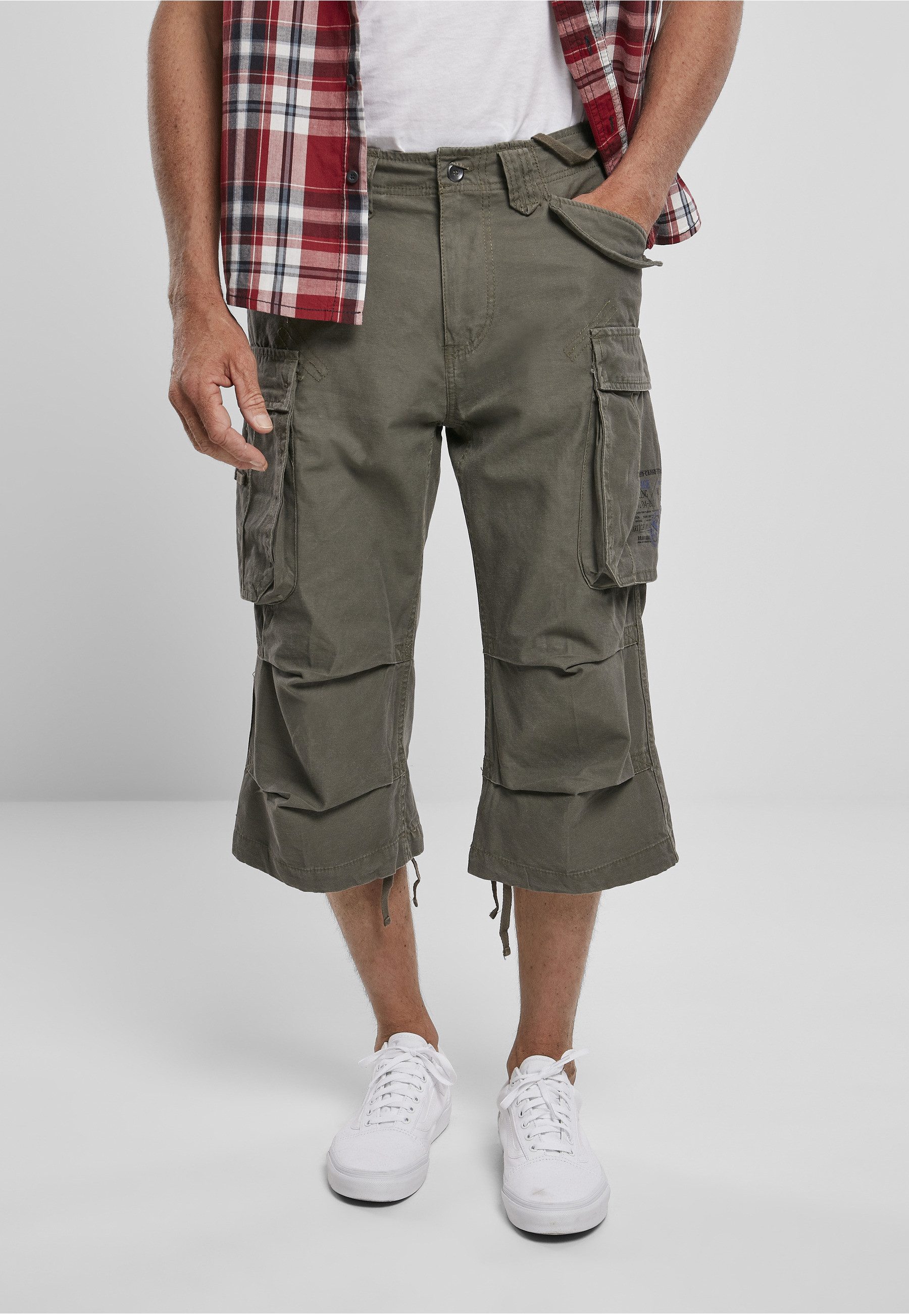 Brandit Stoffhose Brandit Herren Industry Vintage Cargo 3/4 Shorts (1-tlg)