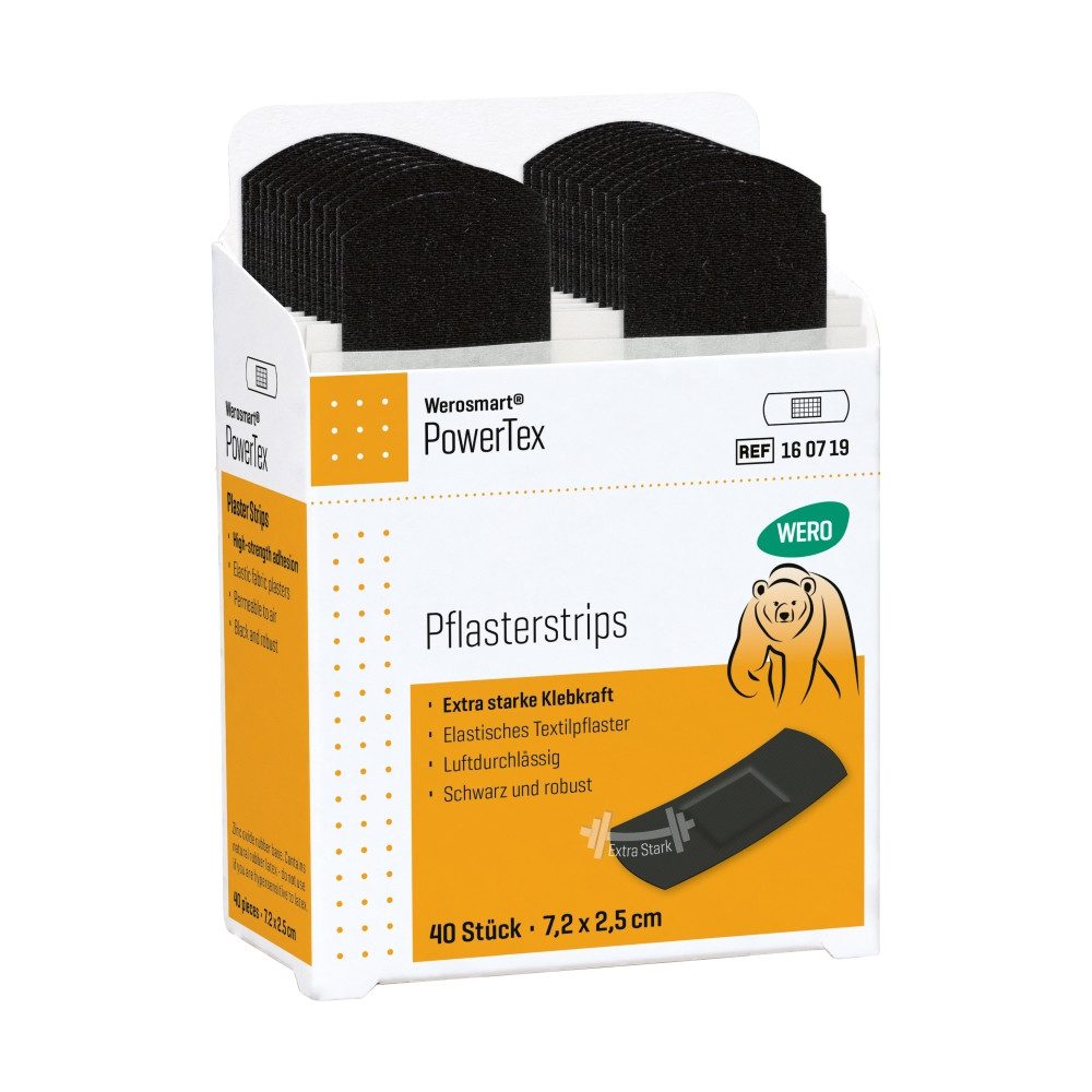 Werosmart® Wundpflaster Werosmart® PowerTex Pflaster (Einsatz, 40 St), Pflasterstrips