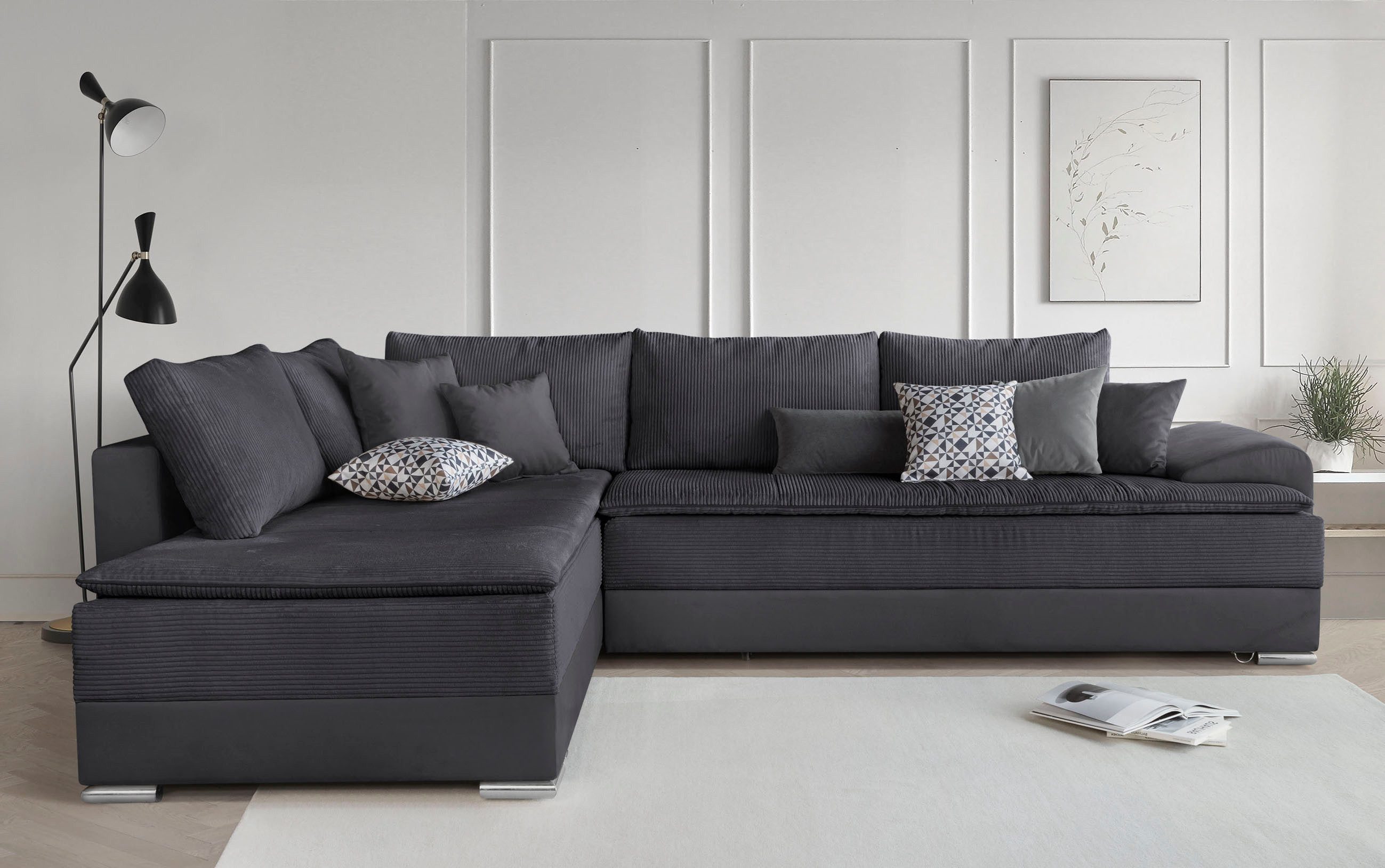 INOSIGN Ecksofa "Night & Day L-Form, B: 324 cm" mit Bettfunktion, Bettkaste günstig online kaufen