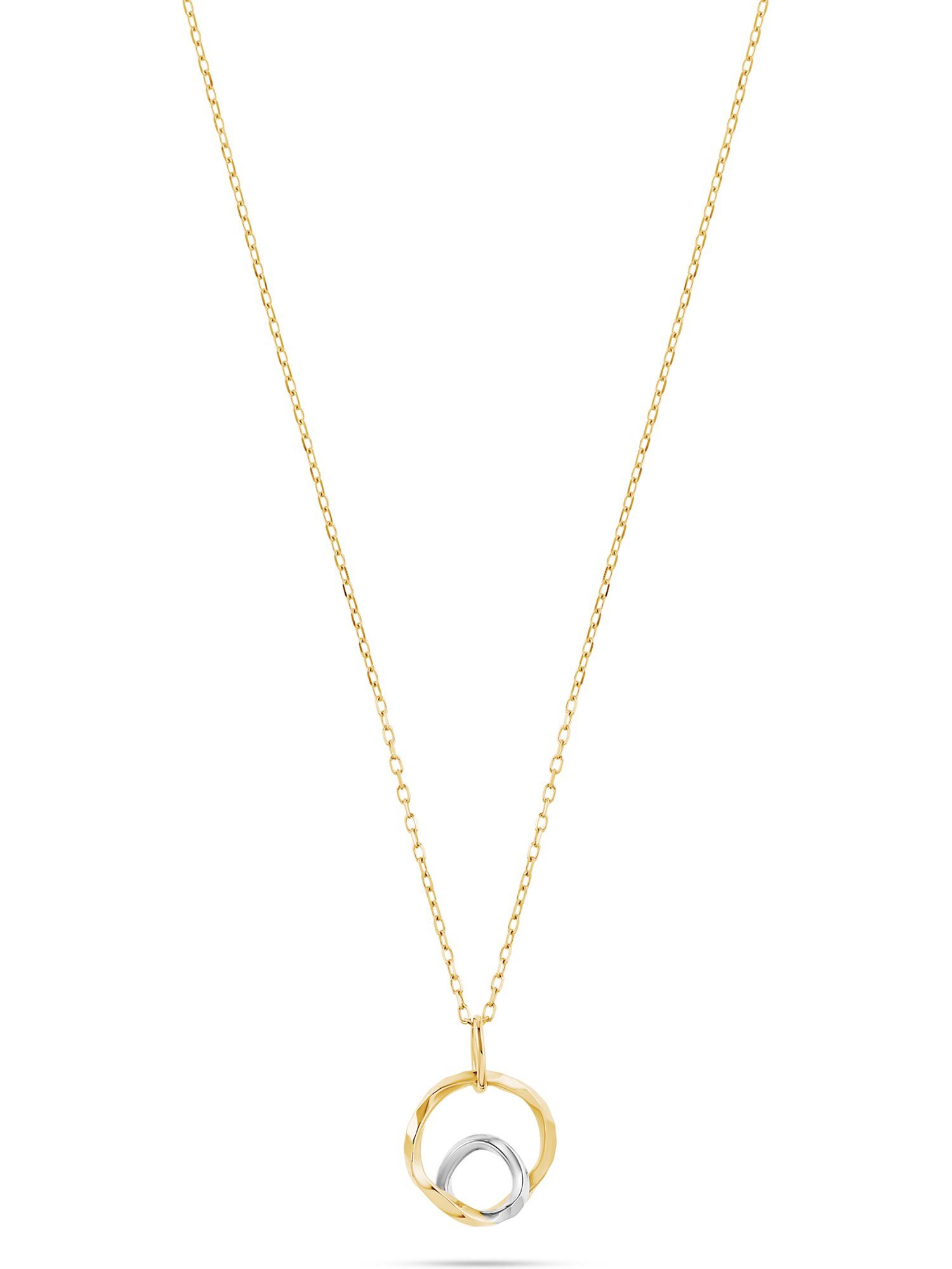 Collier FAVS Damen-Kette 375er Weißgold, 375er Gelbgold