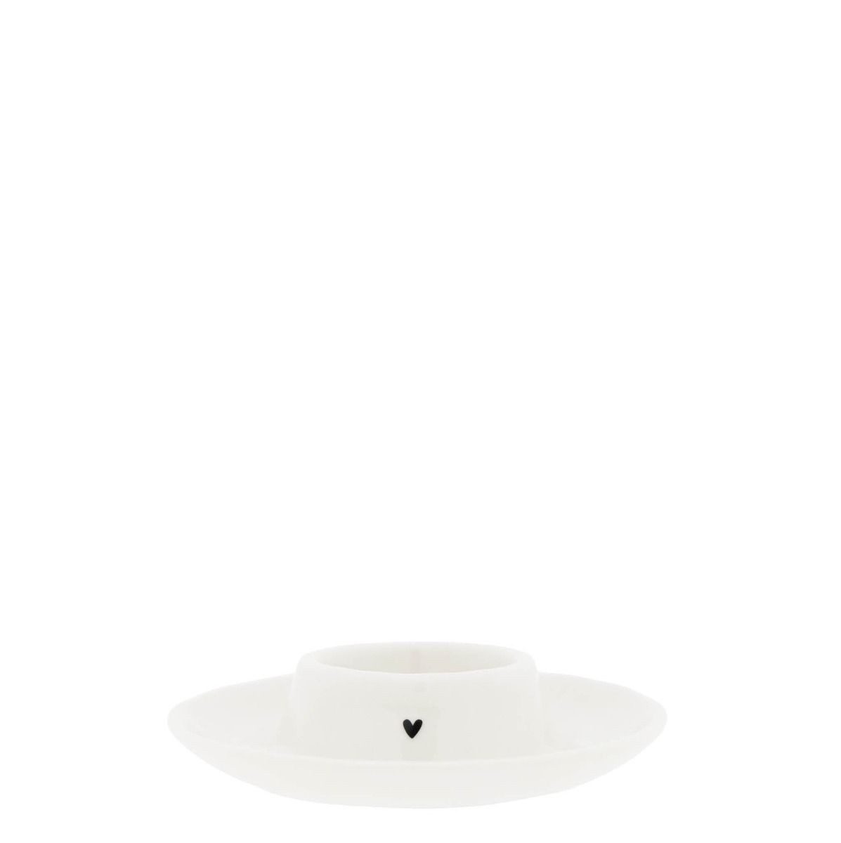 Bastion Collections Eierbecher HEART, Spülmaschinengeeignet, Weiß, Herz, H: 3cm