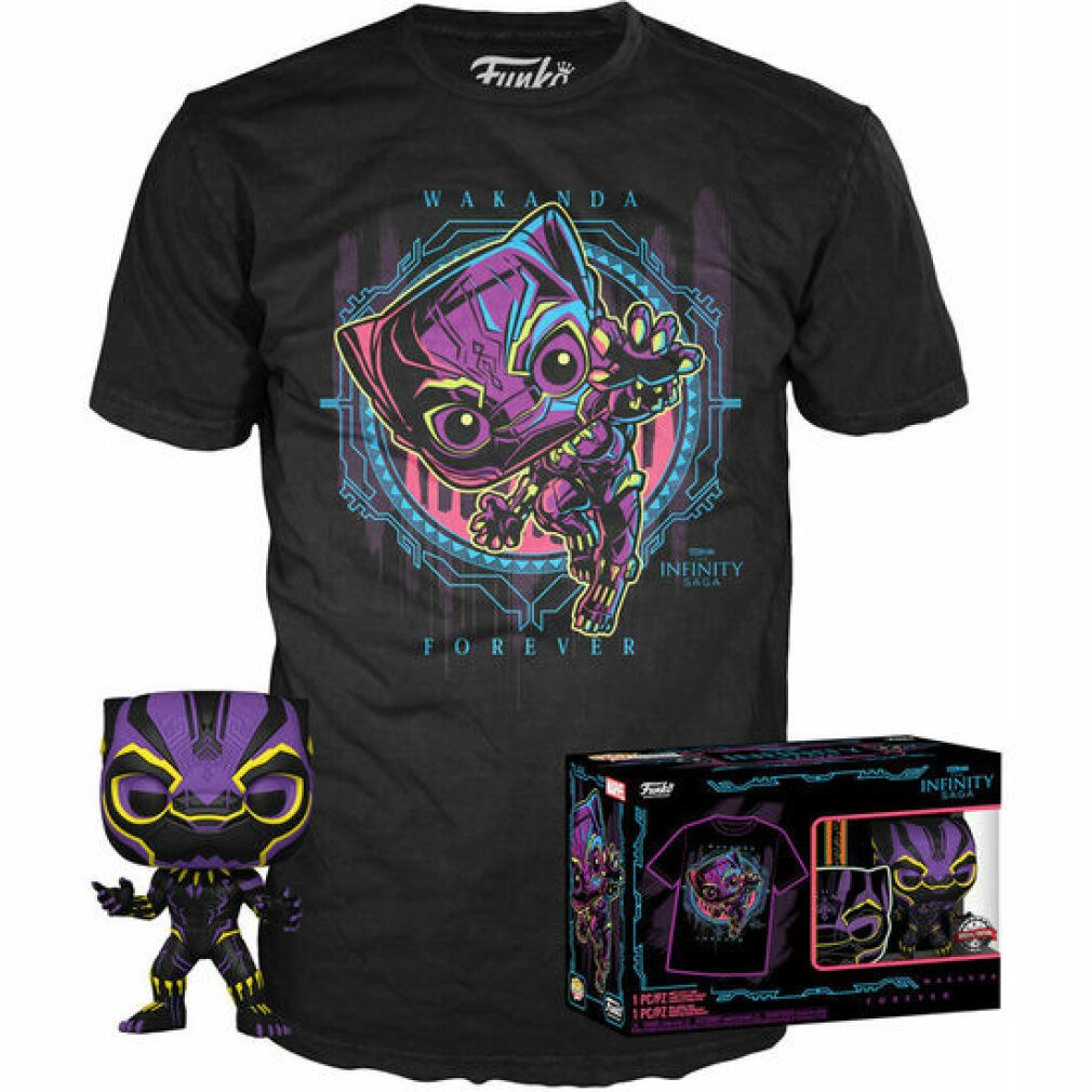 Actionfigur Set Figur POP & Tee Marvel Wakanda Forever Black Panther Exklusiv