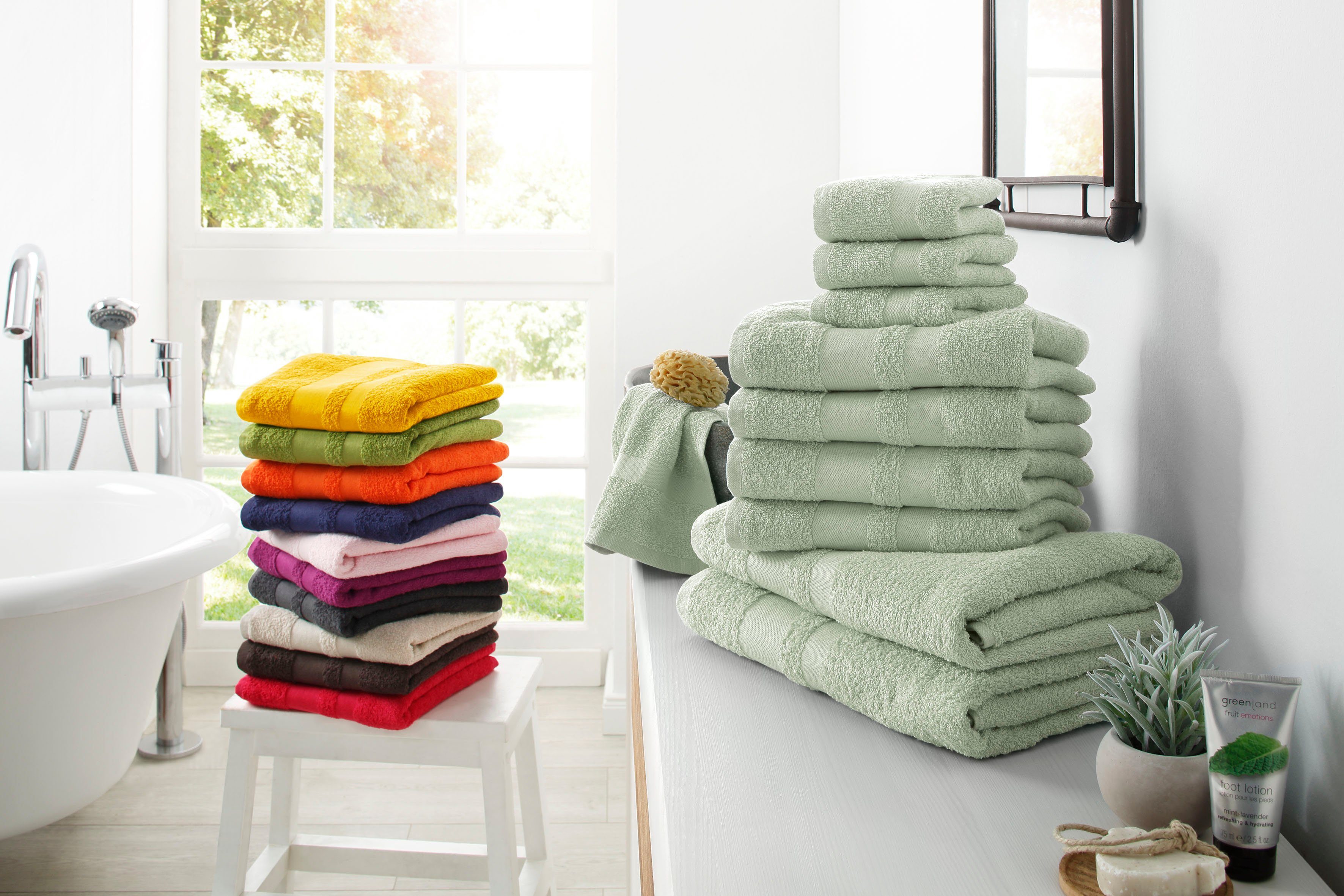 my home Handtuch Set Vanessa, 10-tlg günstig online kaufen