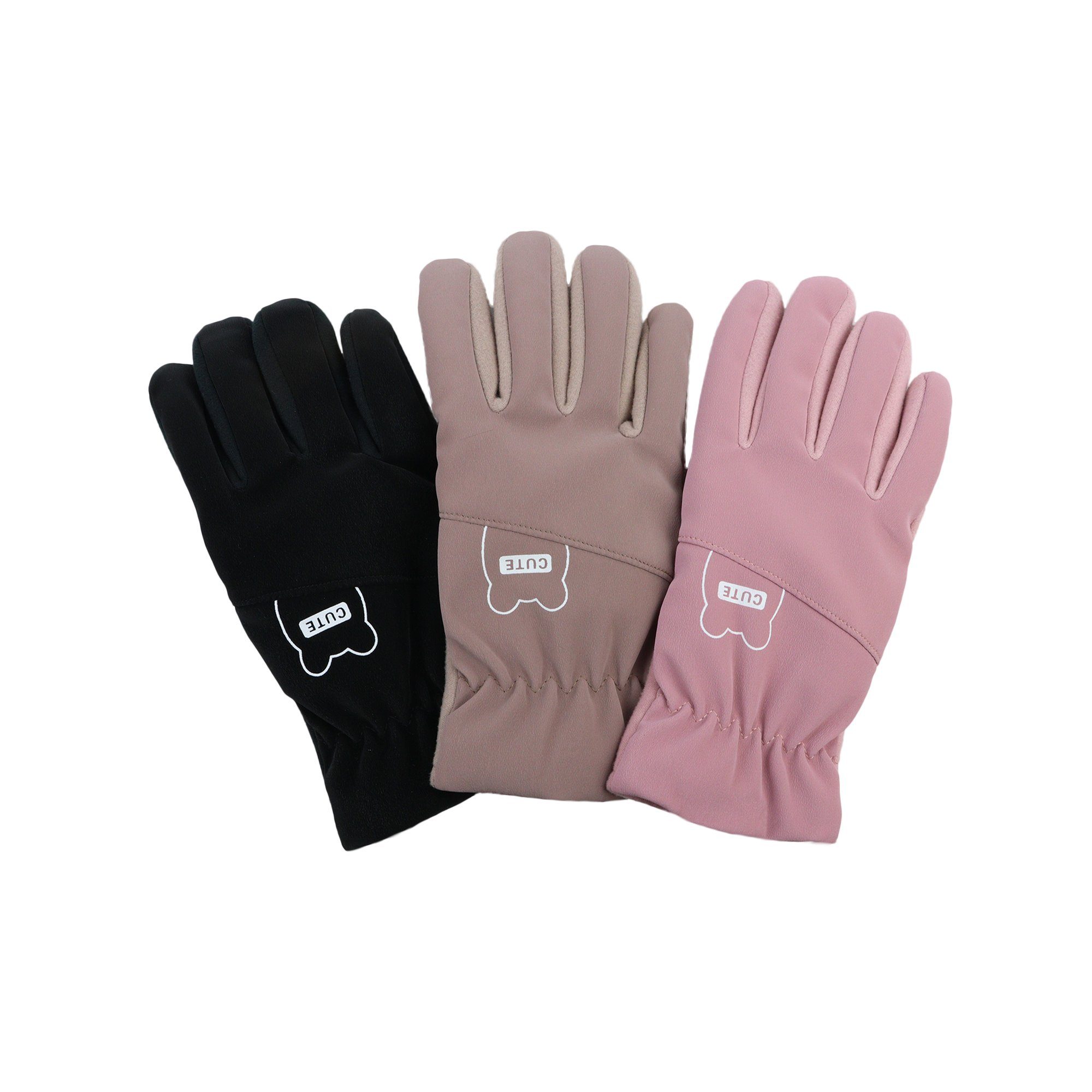 ZEBRO Fleecehandschuhe Finger Handschuh