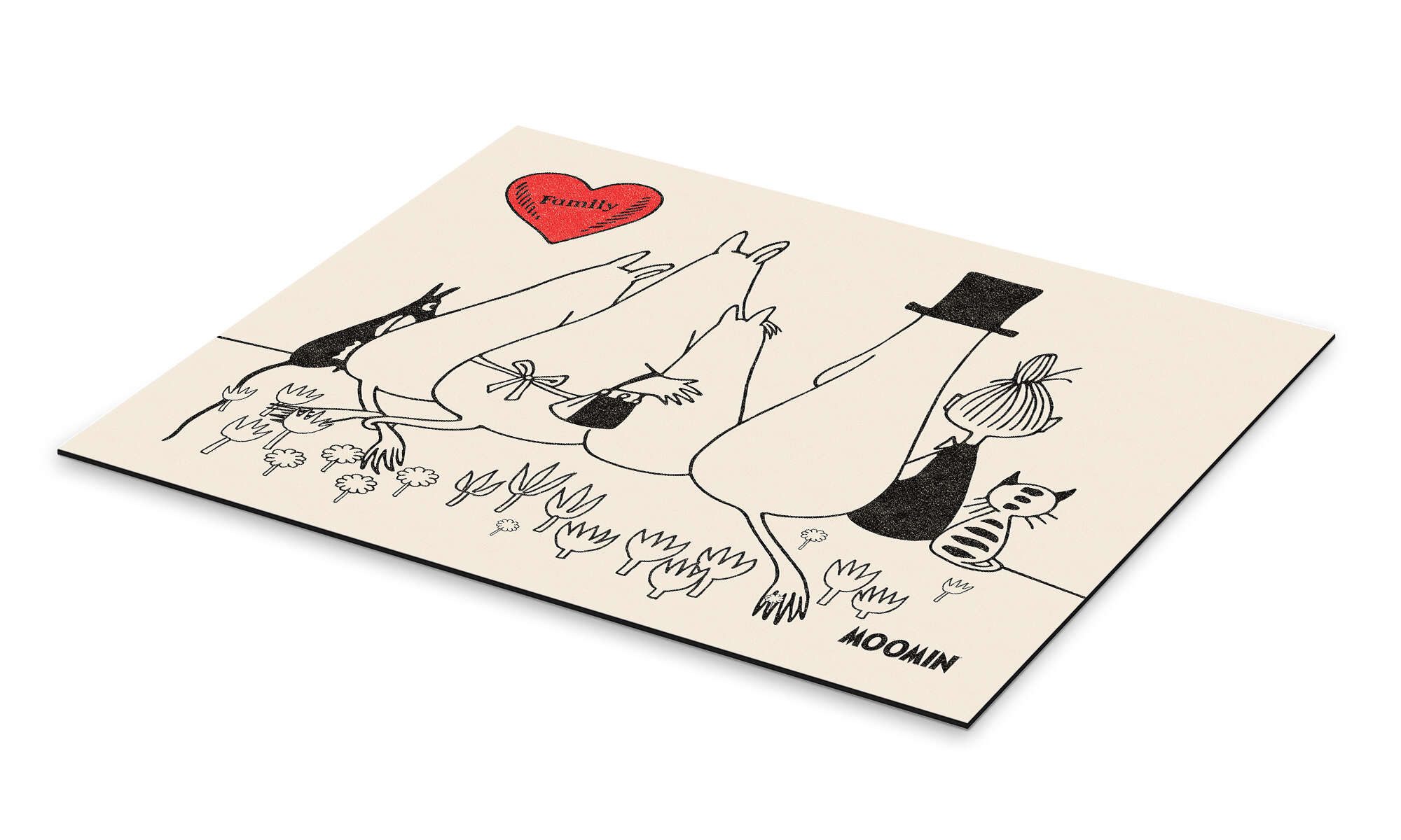 Posterlounge Poster Moomin, Moomin Family, Kinderzimmer günstig online kaufen