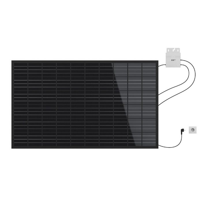 EET Solaranlage EET Solaranlage LightMate - Plug-in Photovoltaik System mit Schukokabel (1 Stück) Die perfekte Lösung um eigenen Sonnenstrom zu produzieren