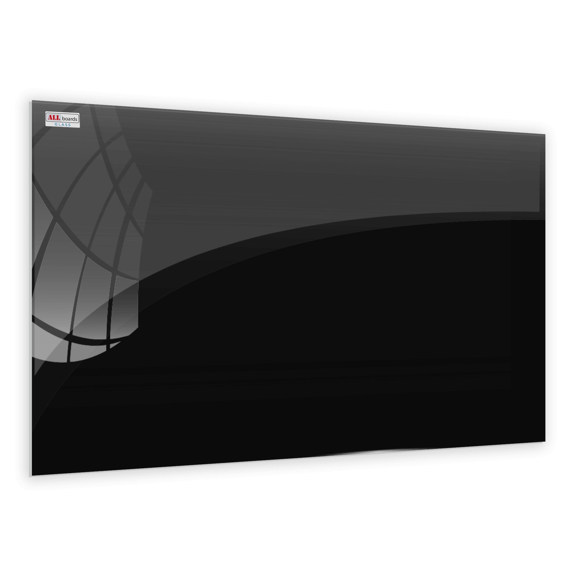 ALLboards Memoboard ALLboards Schwarz Whiteboard Glastafel Magnettafel Memoboard