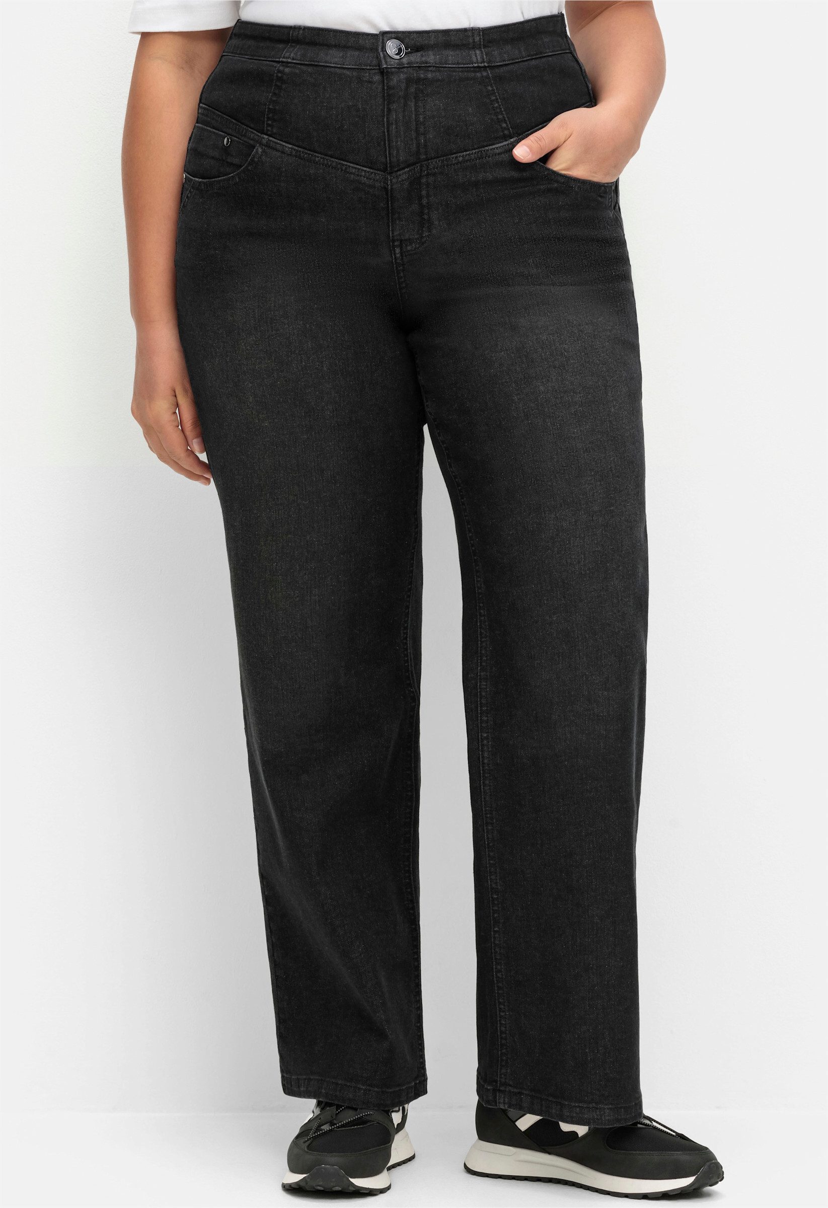 Sheego Bequeme Jeans High-waist-Jeans günstig online kaufen