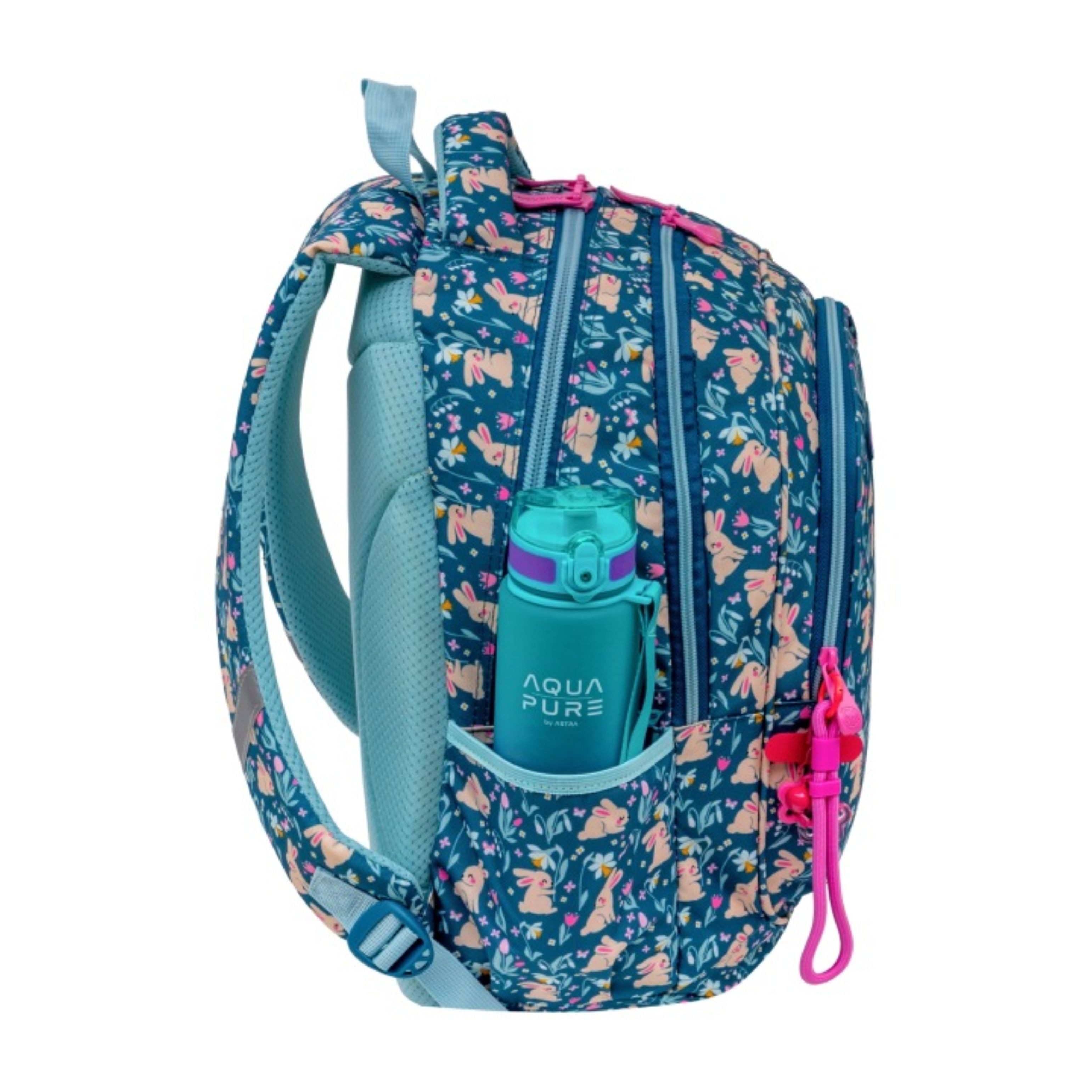 ASTRA Schulrucksack ASTRA Candy Bunny Schulrucksack Mädchen AB300 Ergoback wasserdicht (1-tlg)
