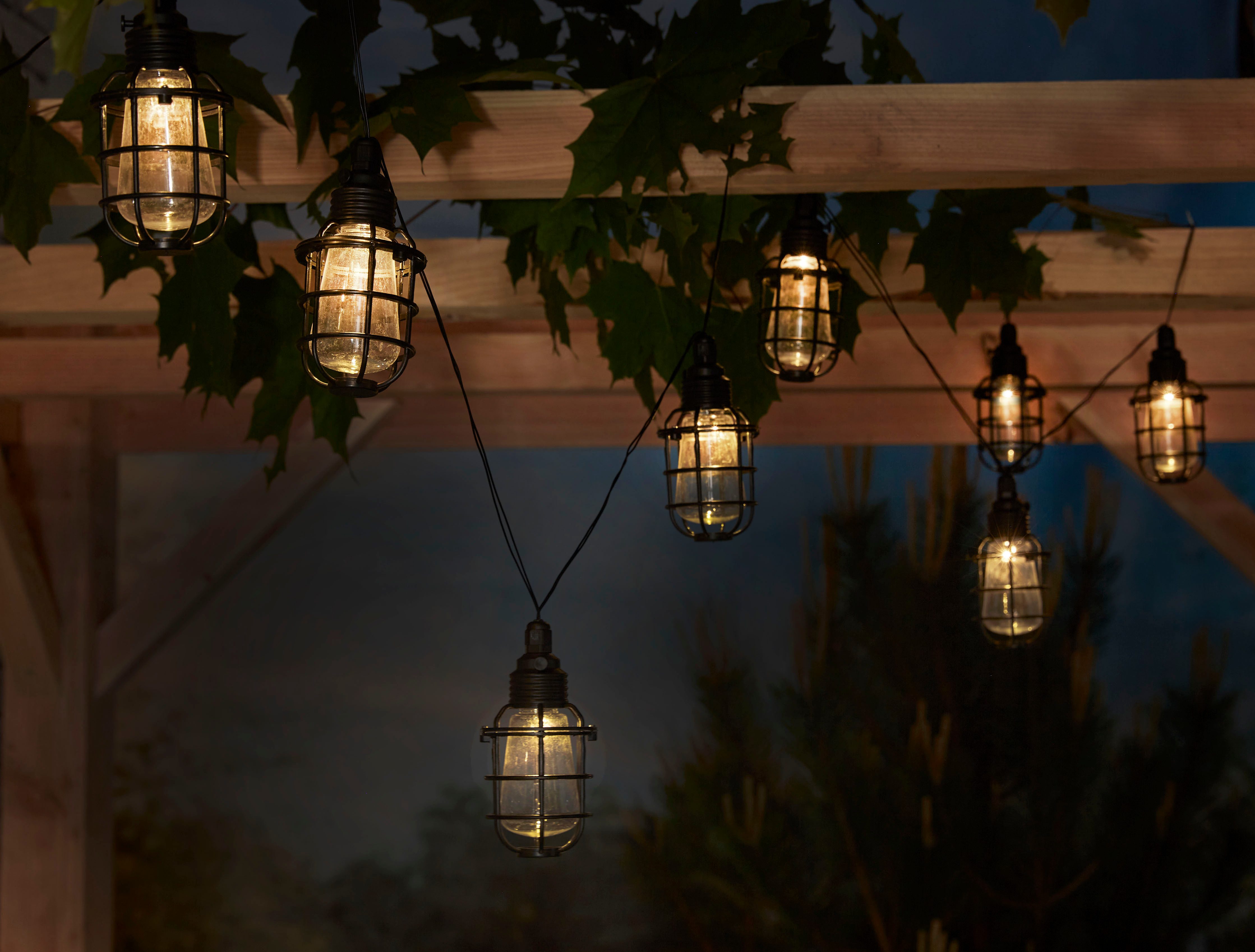 Luxform Lichterkette Solar-Lichterkette Corsica Partybeleuchtung 10xLED, günstig online kaufen
