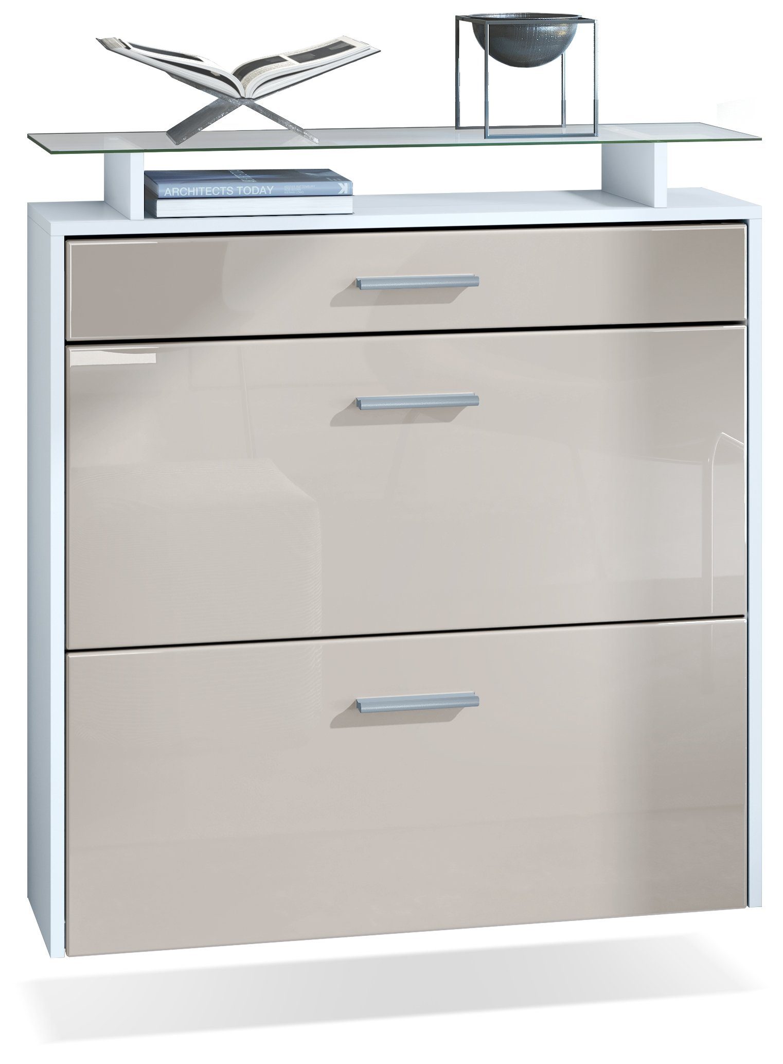 Vladon Schuhschrank Malea (hängender Schuhkipper für 16 Paar Schuhe, mit 2 günstig online kaufen