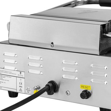 Royal Catering Kontaktgrill Kontaktgrill Gastro 1.800 W geriffelt 50 - 300 °C 23 x 22 cm, 1800 W