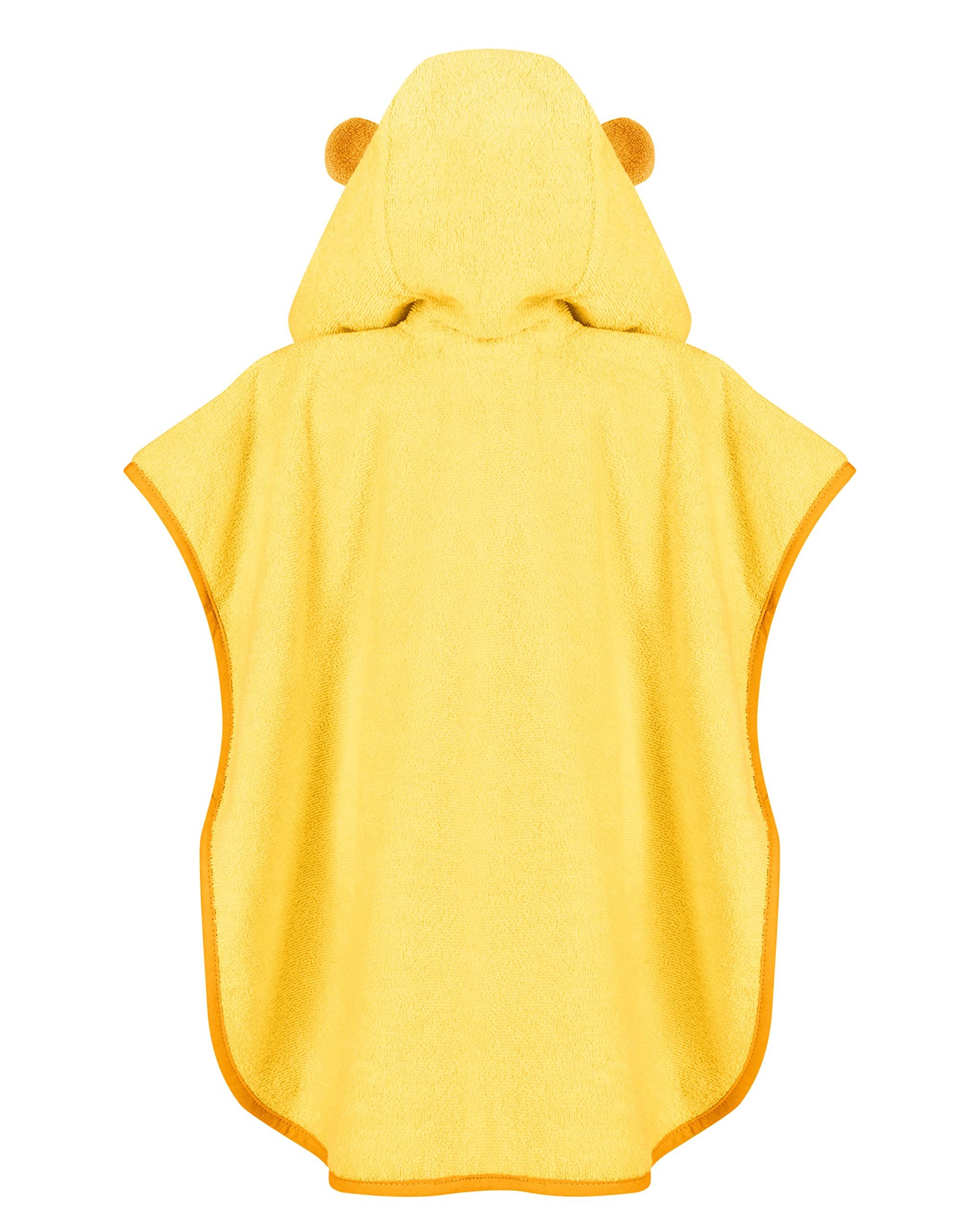 Laynenburg Badeponcho Kinder mit Kapuze - 100% Baumwolle - Strandponcho, Handtuch Poncho aus Frottee für Baby Jungen Mädchen