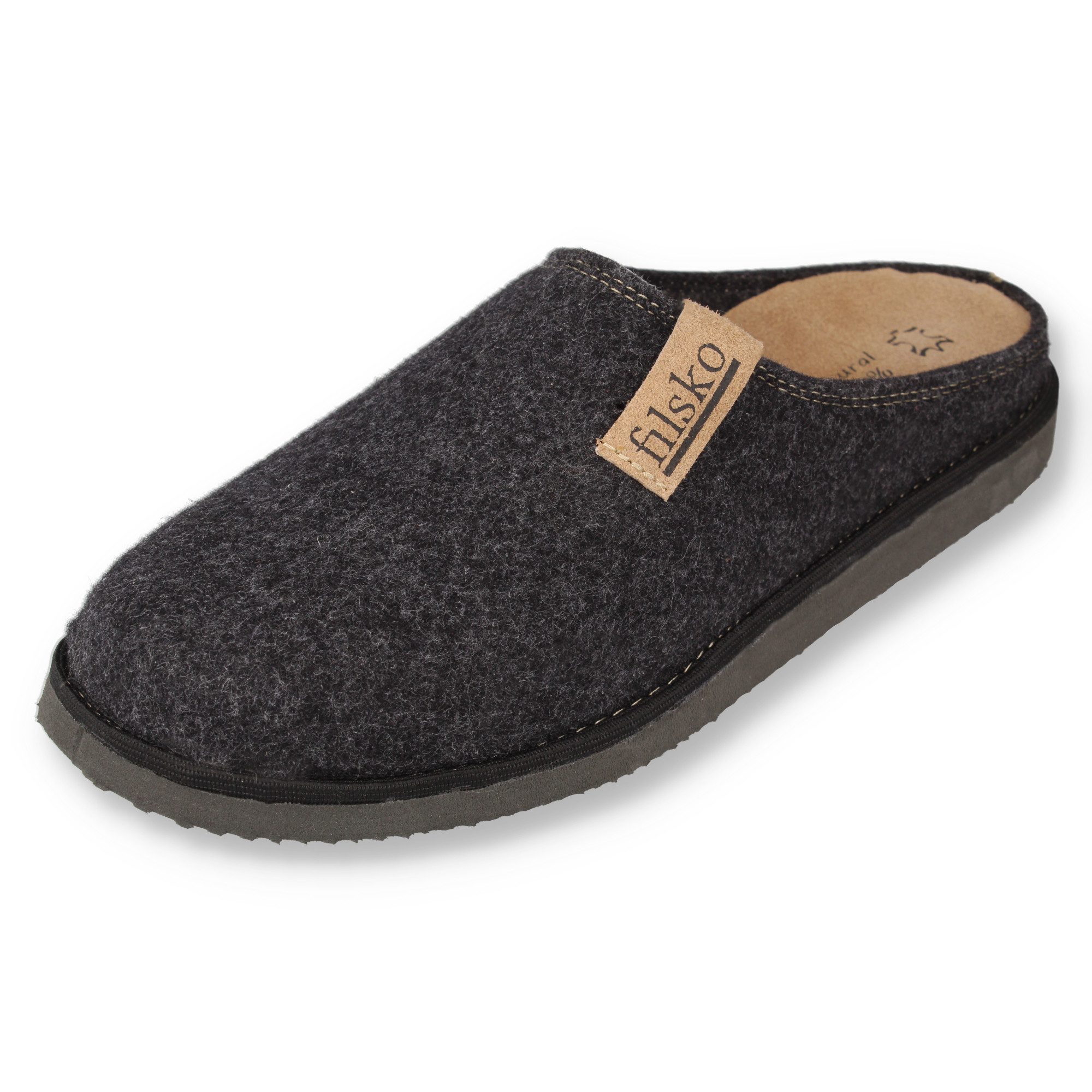 filsko Langayo Damen und Herren Hausschuh (1 Paar) Slip-On, Herausnehmbare Innensohle, Easy-Filz, EVA-Sohle