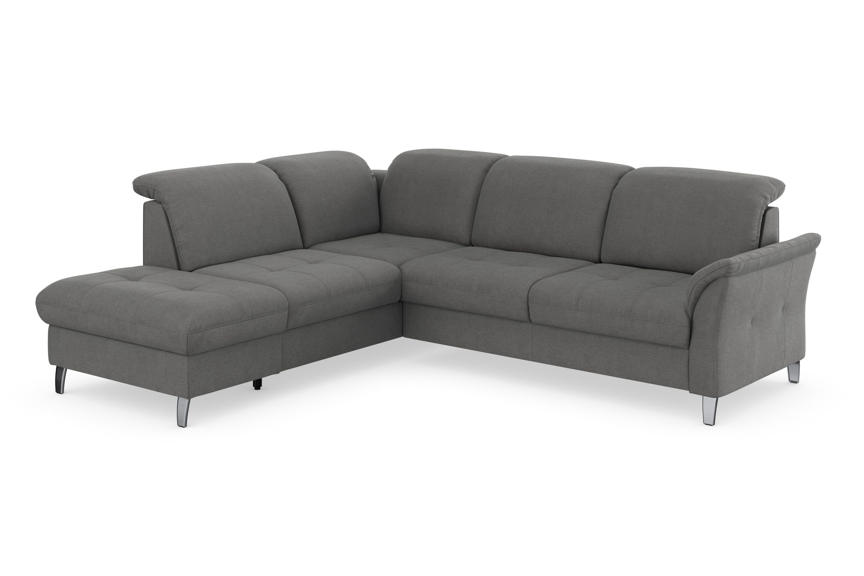 sit&more Ecksofa Maggiore, wahlweise mit Stauraum und Kopfteilverstellung, Bettfunktion