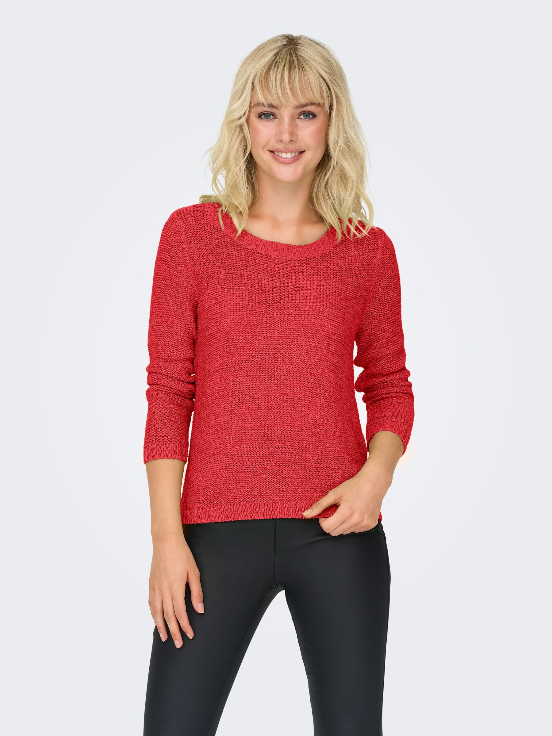 ONLY Strickpullover Einfarbiger Basic Strickpullover ONLGEENA günstig online kaufen