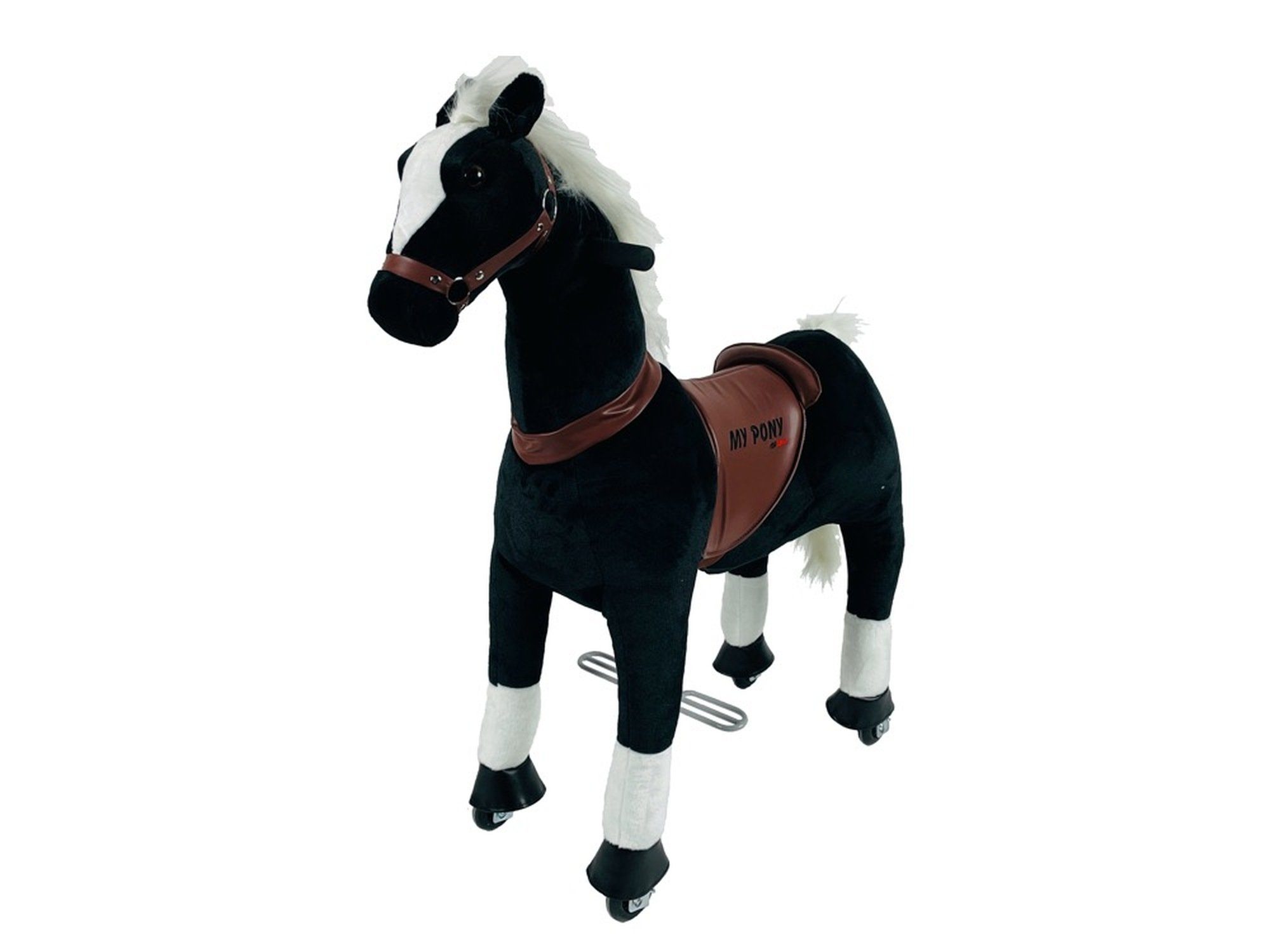 TPFLiving Reittier »Pferd Cinty«, Reitpferd für Kinder von 4 bis 10 Jahren  - Schaukeltier - Reittier mit Rollen - Spielpferd - Spieltier - Größe M  Farbe: braun