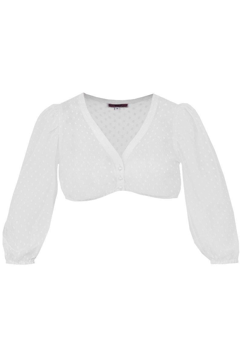 Dirndlbluse Dirndlbluse - AHORNTAL - weiß