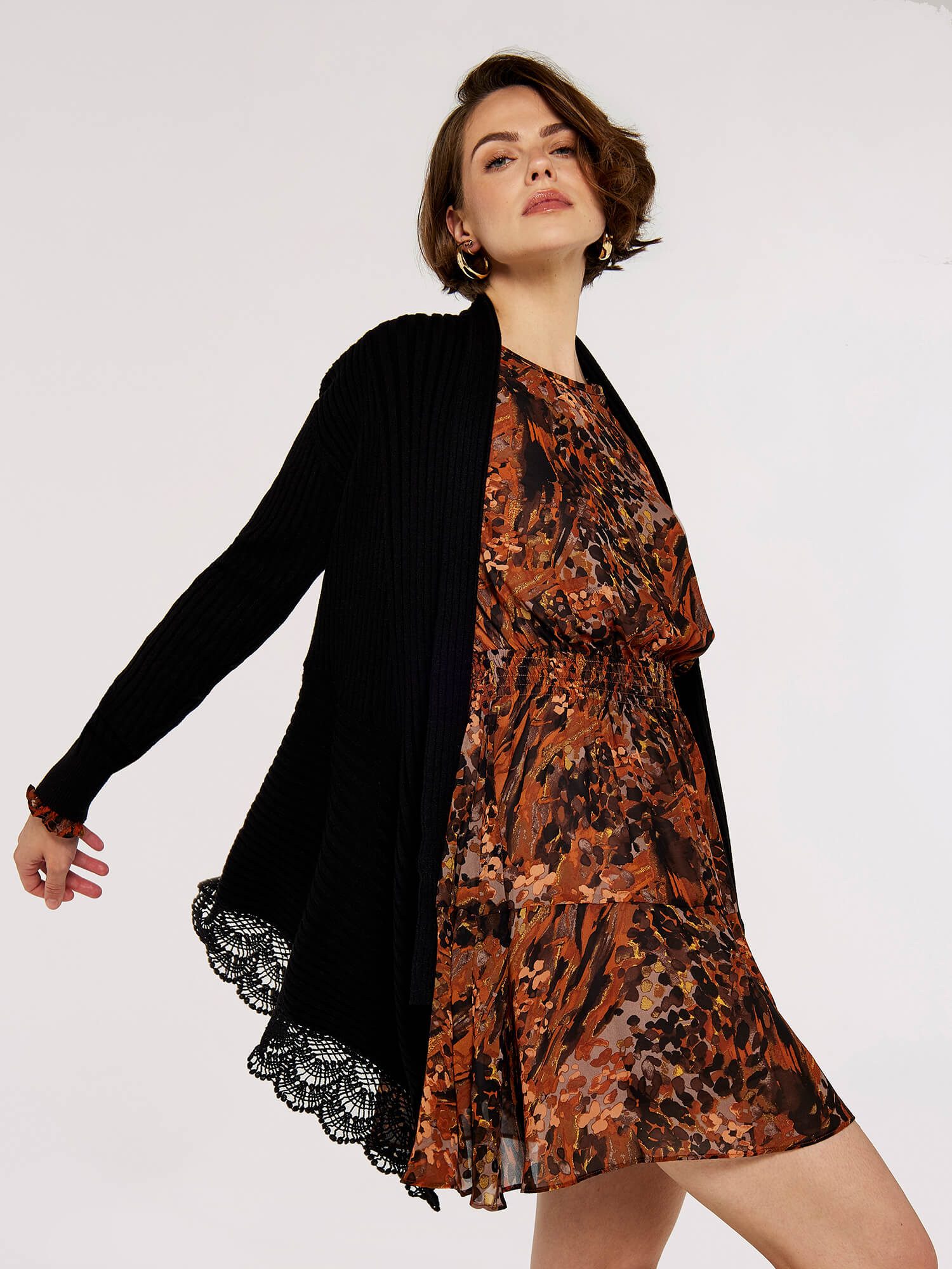 Apricot Cardigan Wasserfall Cardigan (1-tlg) mit günstig online kaufen