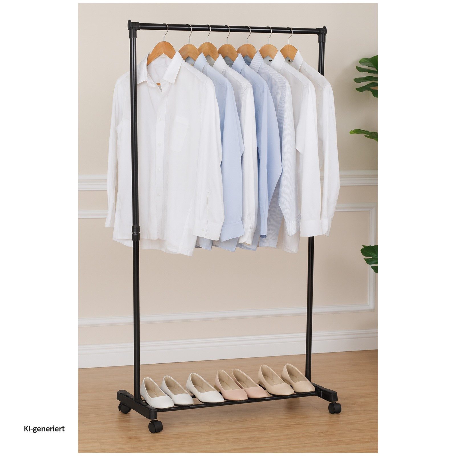 HTI-Living Kleiderständer Praktischer Garderobenständer, (Stück, 1 Kleiderständer), Kleiderständer Schuhablage