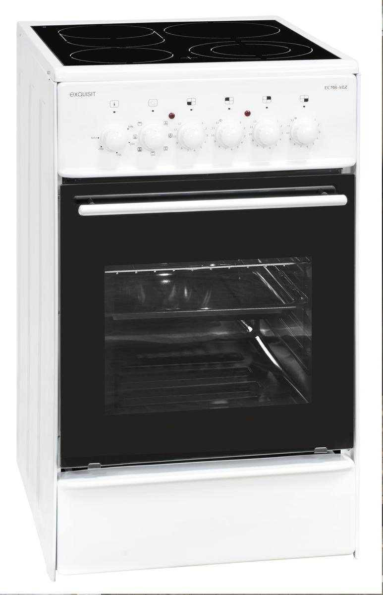 exquisit Elektro-Standherd Exquisit ECM 8-4.1 BZ EEK: A Elektro-Standherd, 46L, 2000W