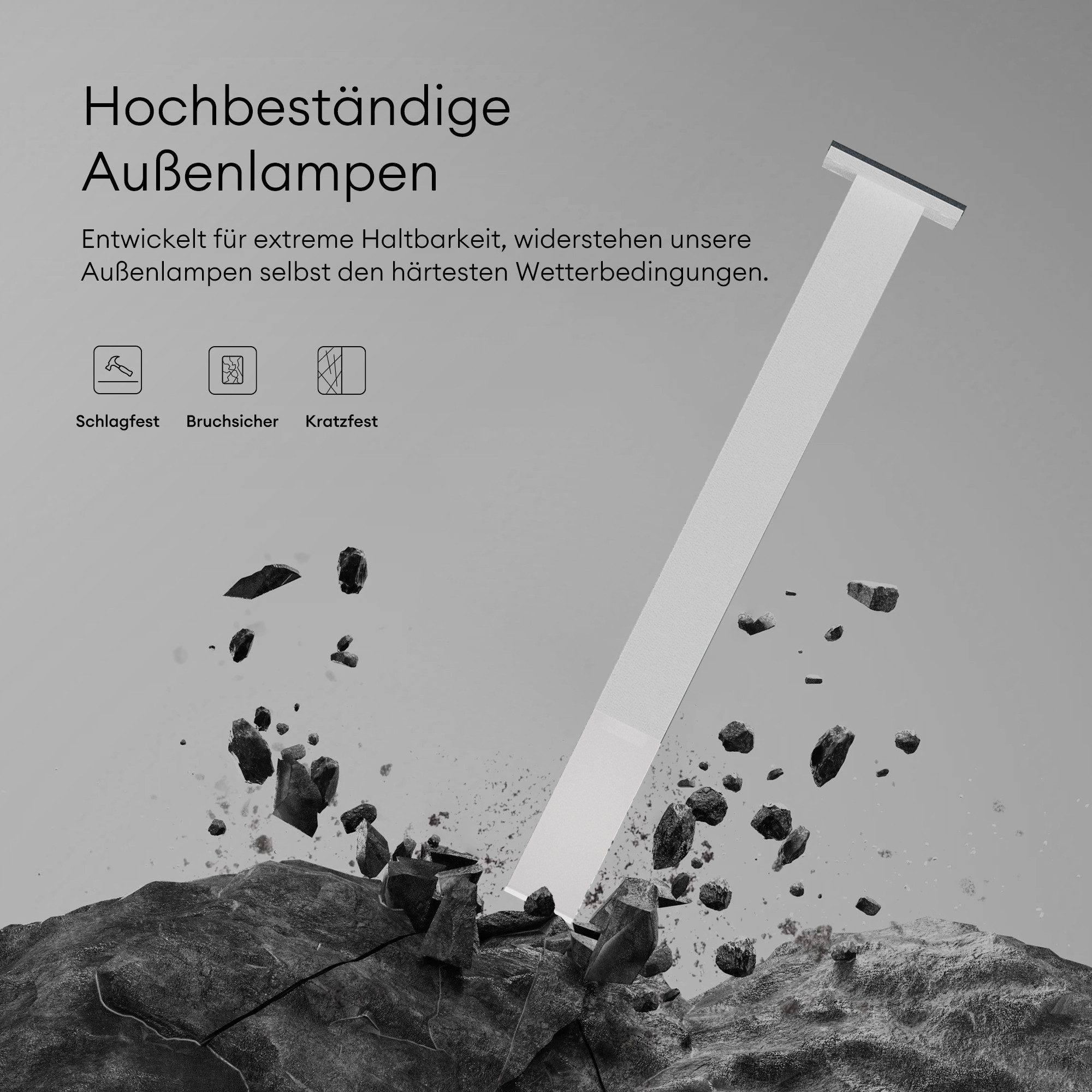 Mai & Mai LED Außen-Stehlampe LED Wegeleuchte 3000K IP65 Gartenlampe Standleuchte für Außen 3W – Bild 4 von 5