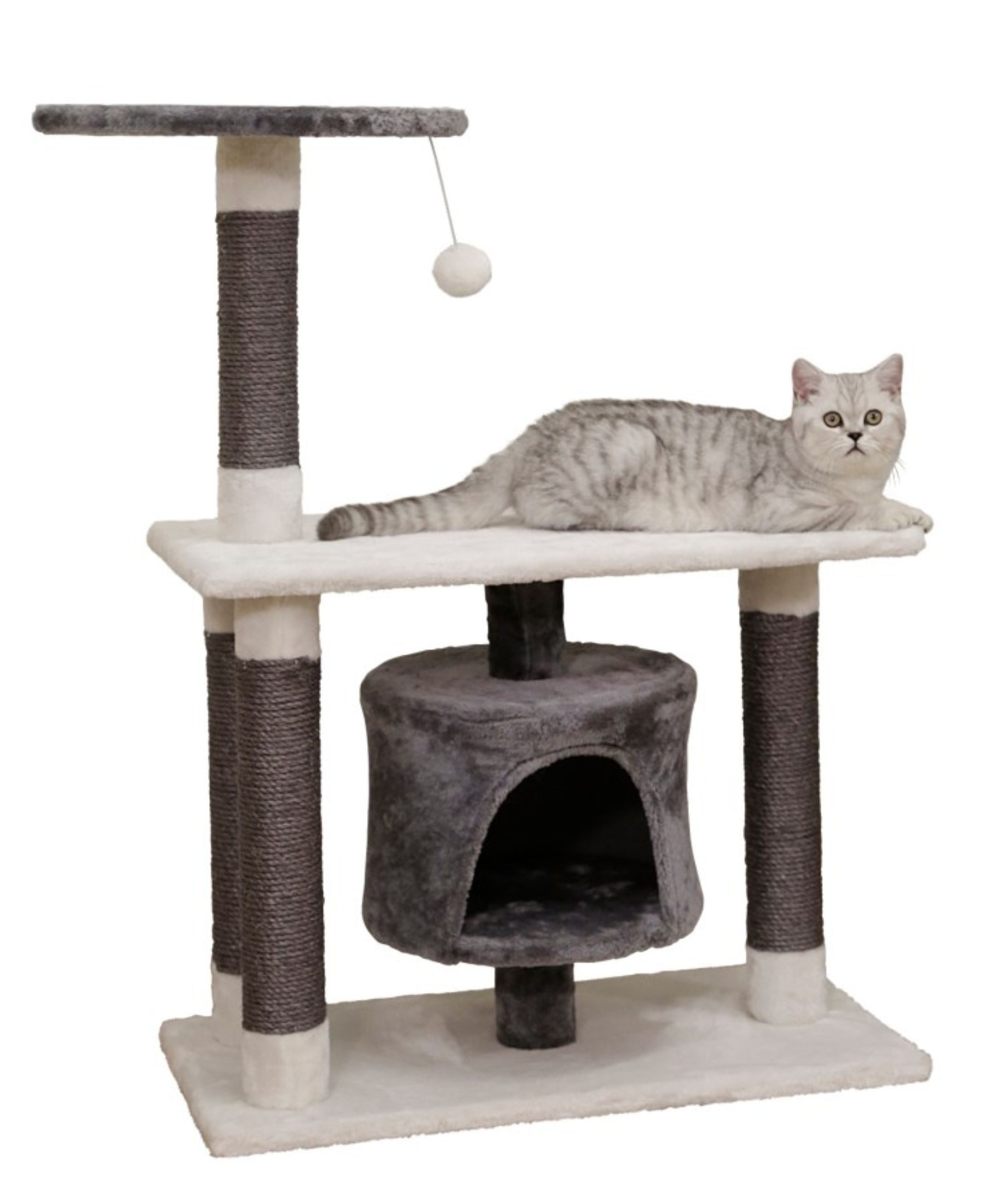Kerbl Kratzbaum Kerbl Kratzbaum Jade Darklight weiß/grau, 70x35x96 cm, 84460