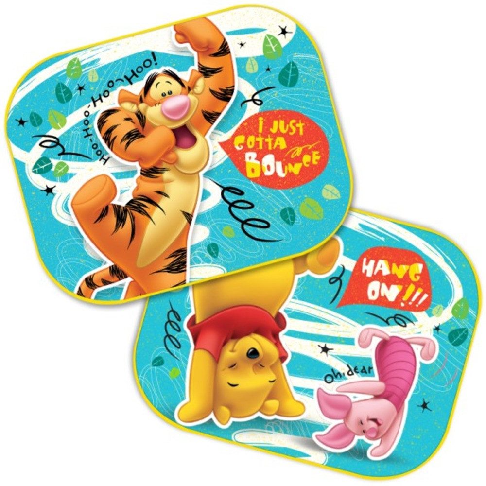Seven Polska Autosonnenschutz WINNIE THE POOH - Защита от солнца, Schattenspender, 2 Stück, 44 x 35 cm