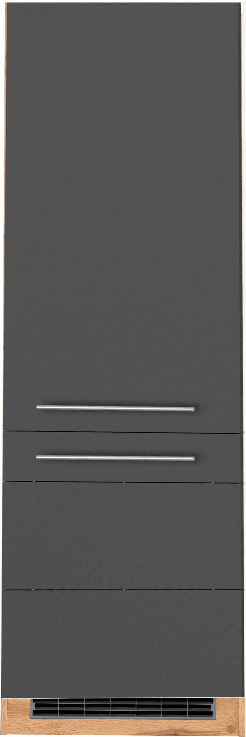 Kochstation Kühlumbauschrank KS-Wien 60 cm breit, 200 cm hoch, geeignet für Einbau-Kühlgefrierkombination