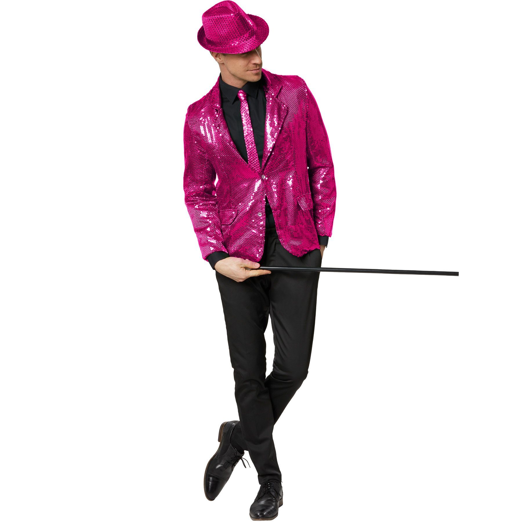 dressforfun Kostüm Faschingskleidung/Maskeradenverkleidung, Hutgröße 58/Höhe 11,5 cm, in pink, Einfarbiger Hut in Einheitsgröße, Formstabil und zu tragen