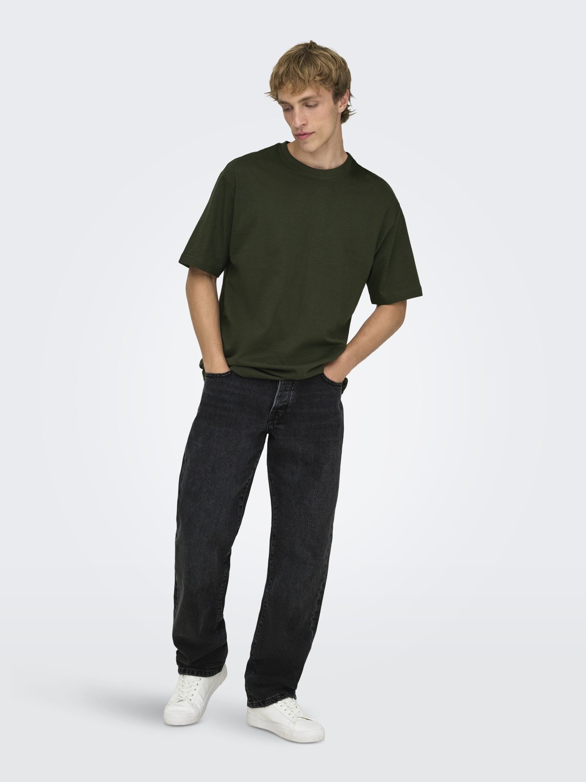 ONLY & SONS 5-Pocket-Jeans ONSEDGE STRAIGHT BLACK 6985 TAI DNM