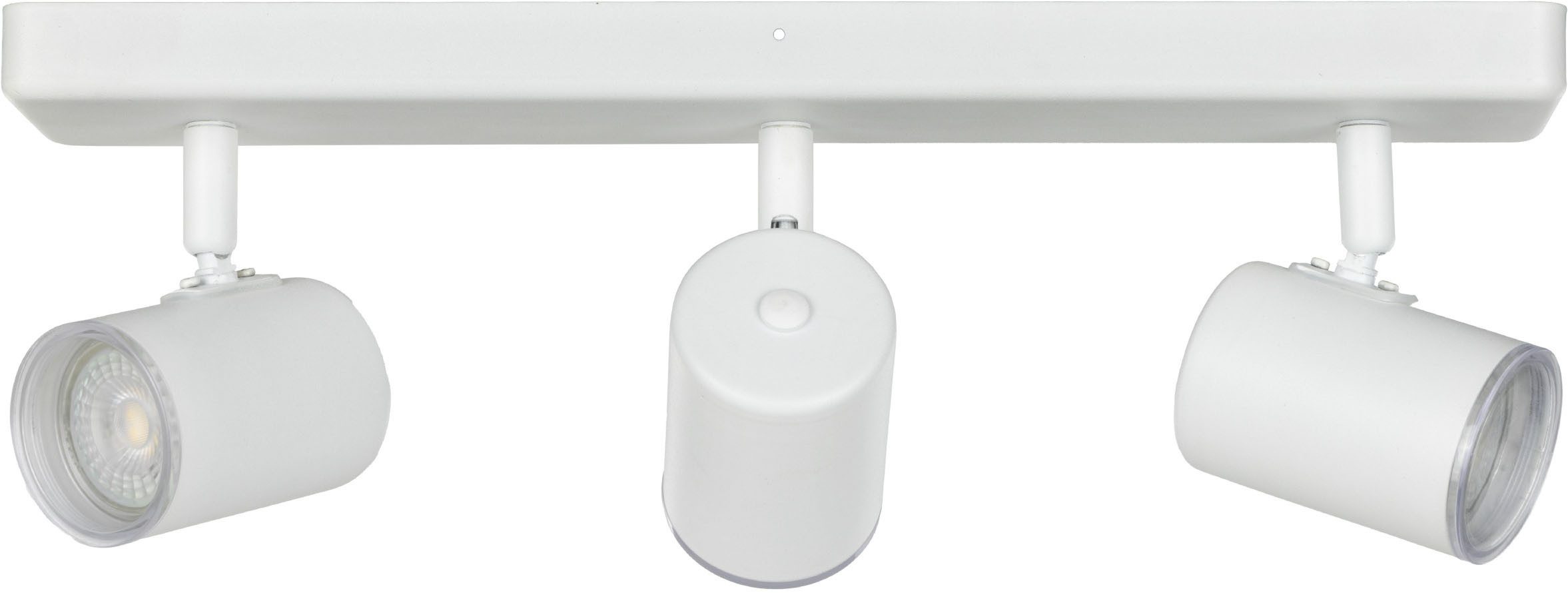 EGLO Deckenspot CONSUMA 1 Spotlampe - Stahl - GU10 - 3X5W - IP44, ohne Leuchtmittel, Wandleuchte, Wandspot, schwenkbar, Strahler, L40 x B8 x H13 cm – Bild 3 von 5