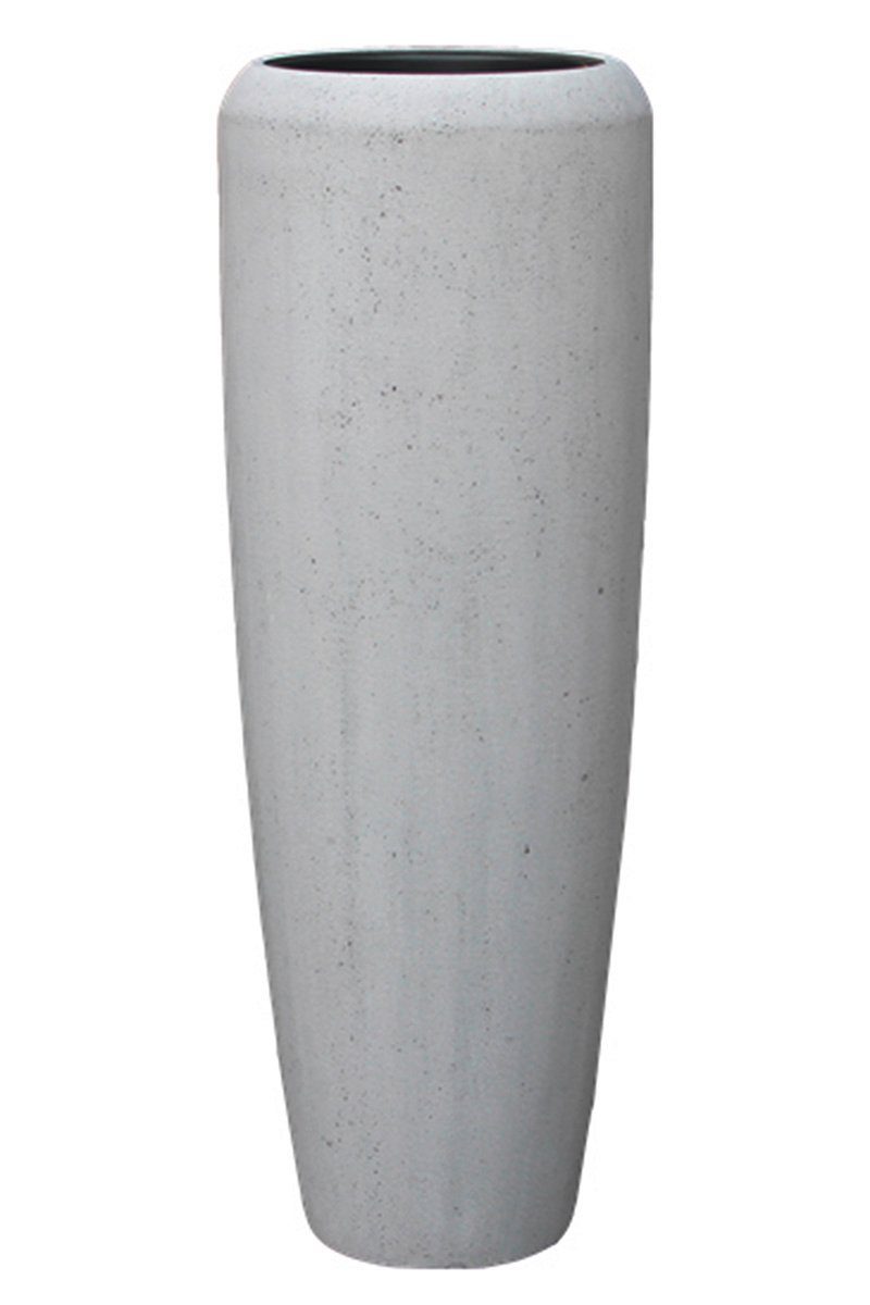 GILDE Dekovase Creasto Dekovase Vase Dekoartikel Tischvase 75 (BxHxL) Vase cm Dekovase herausnehmbare, betongrau dekorative Bigio mit