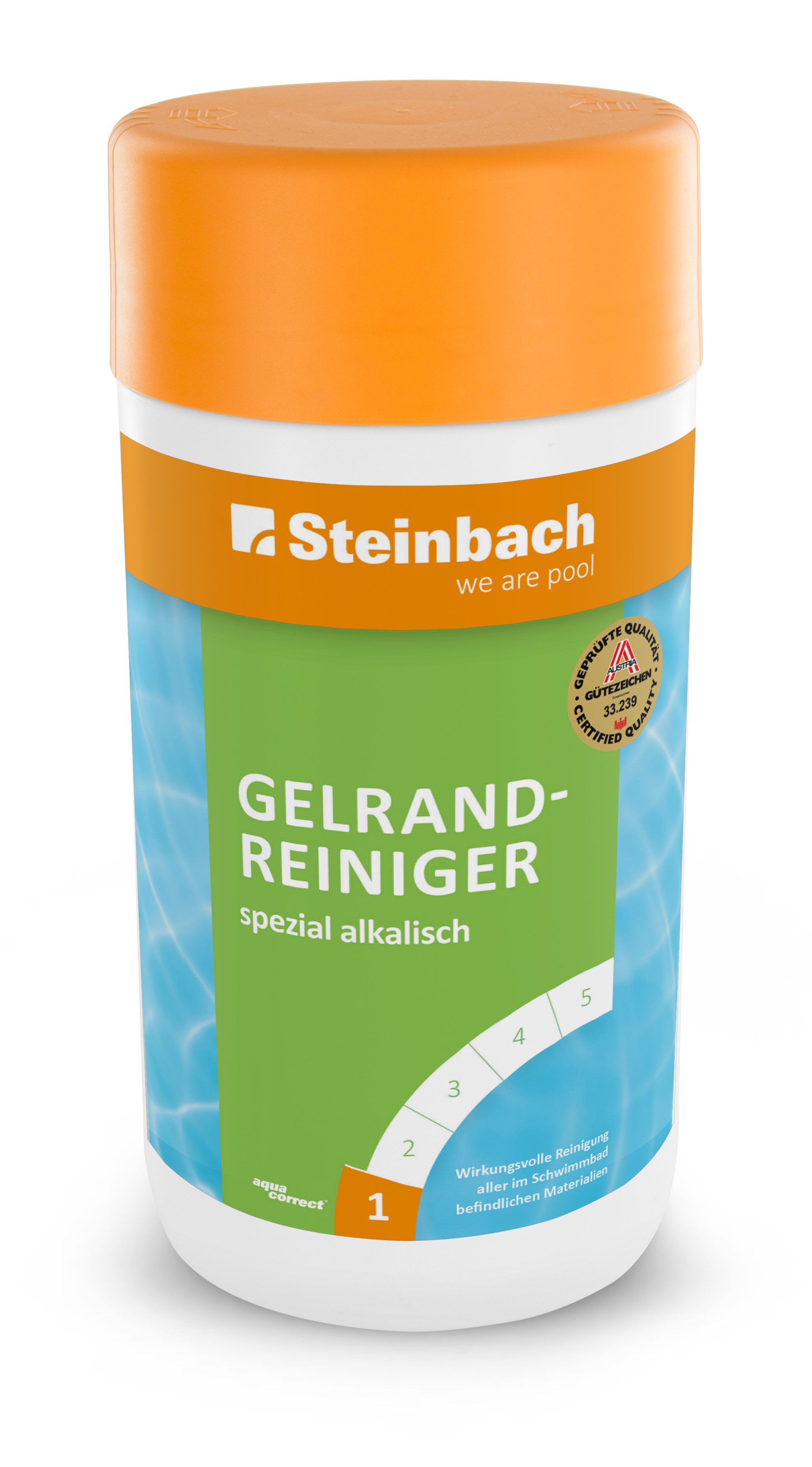 Poolpflege Steinbach Gel Randreiniger spezial alkalisch 1 L