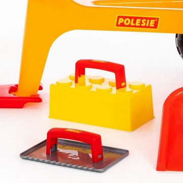 Sarcia.eu Spielzeug-Betonmischer Betomischer mit Haken + Bauzubehör für Kinder